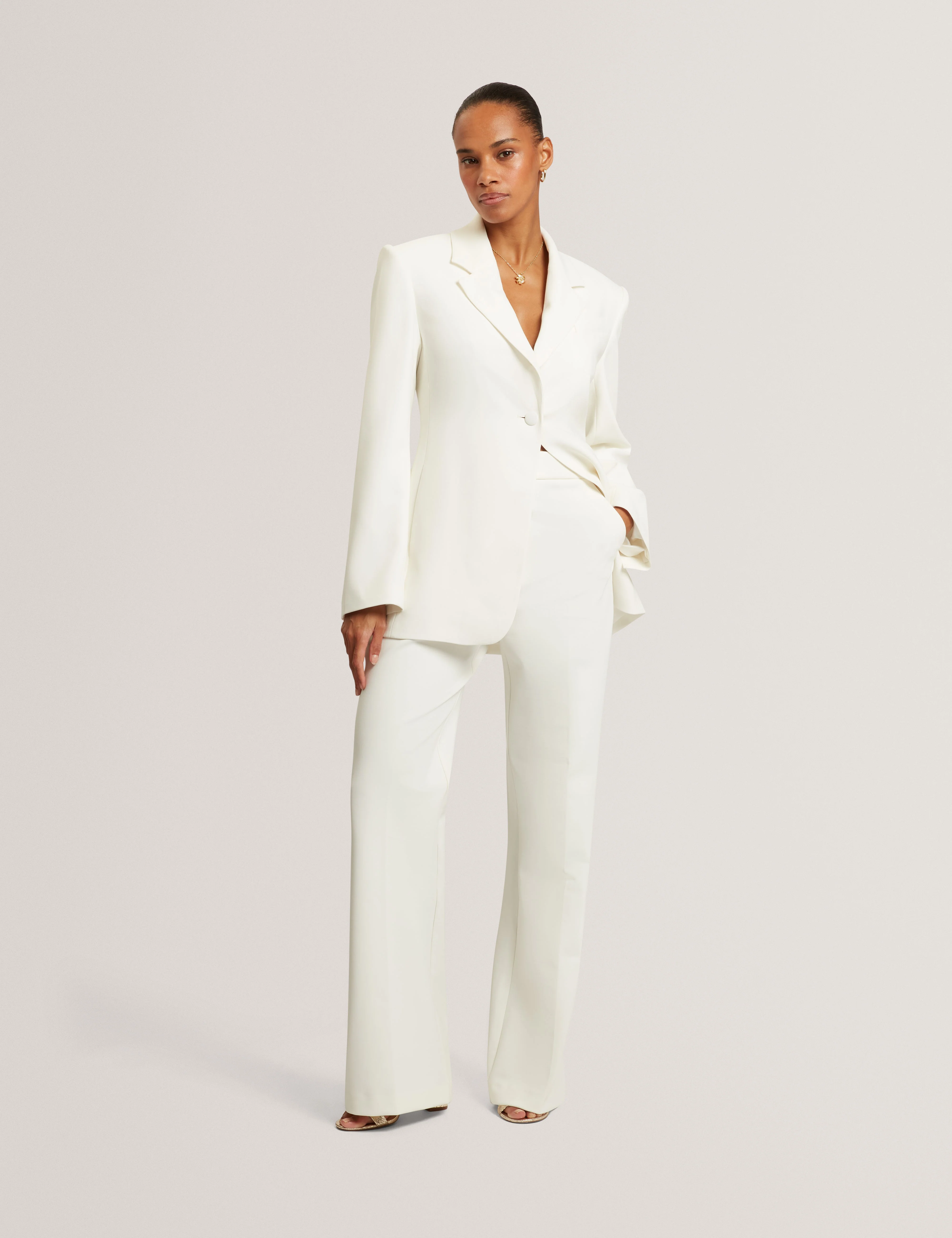 Acata Tailored Blazer Ivory - Image 2