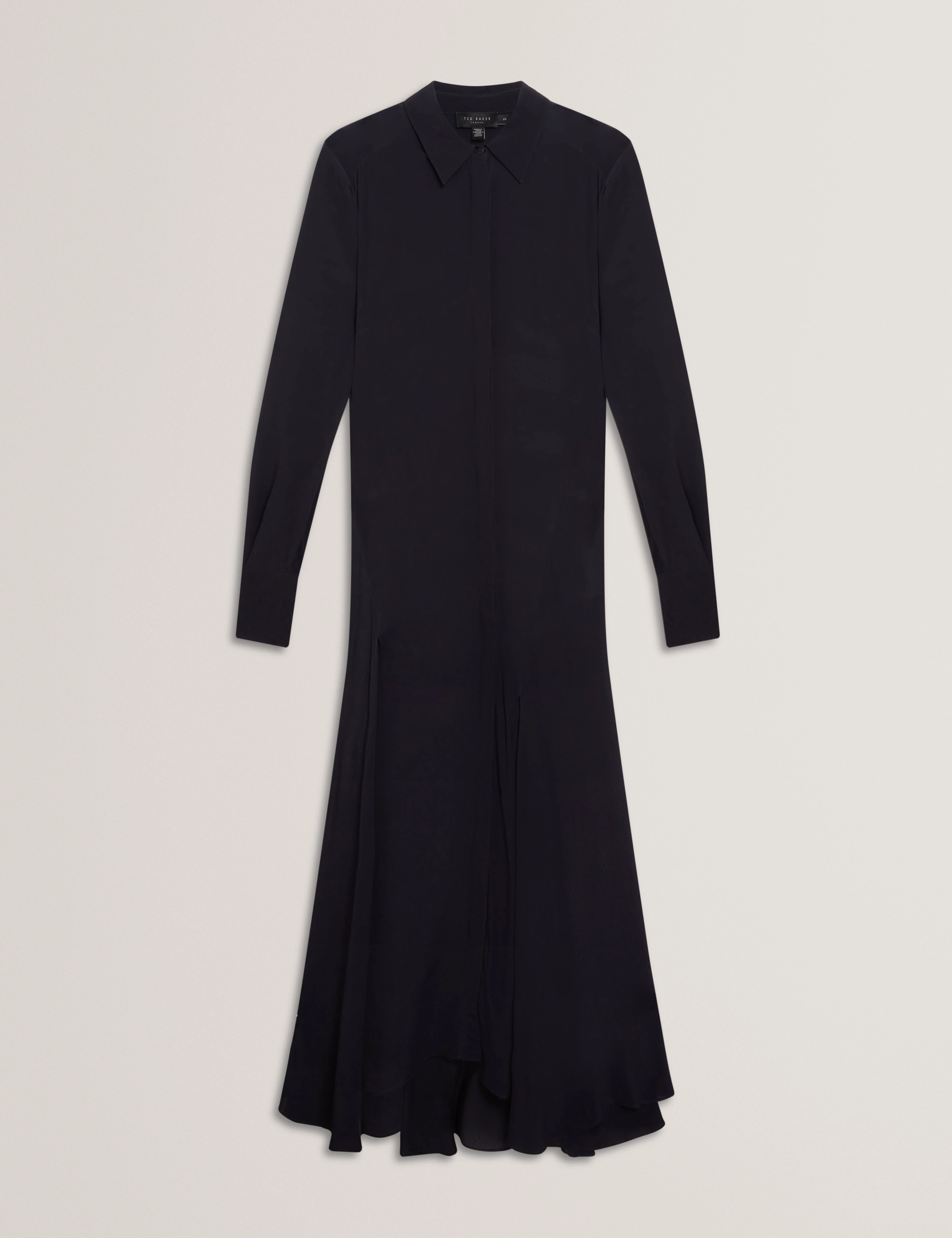 Aluma Midi Shirt Dress Navy - Image 7