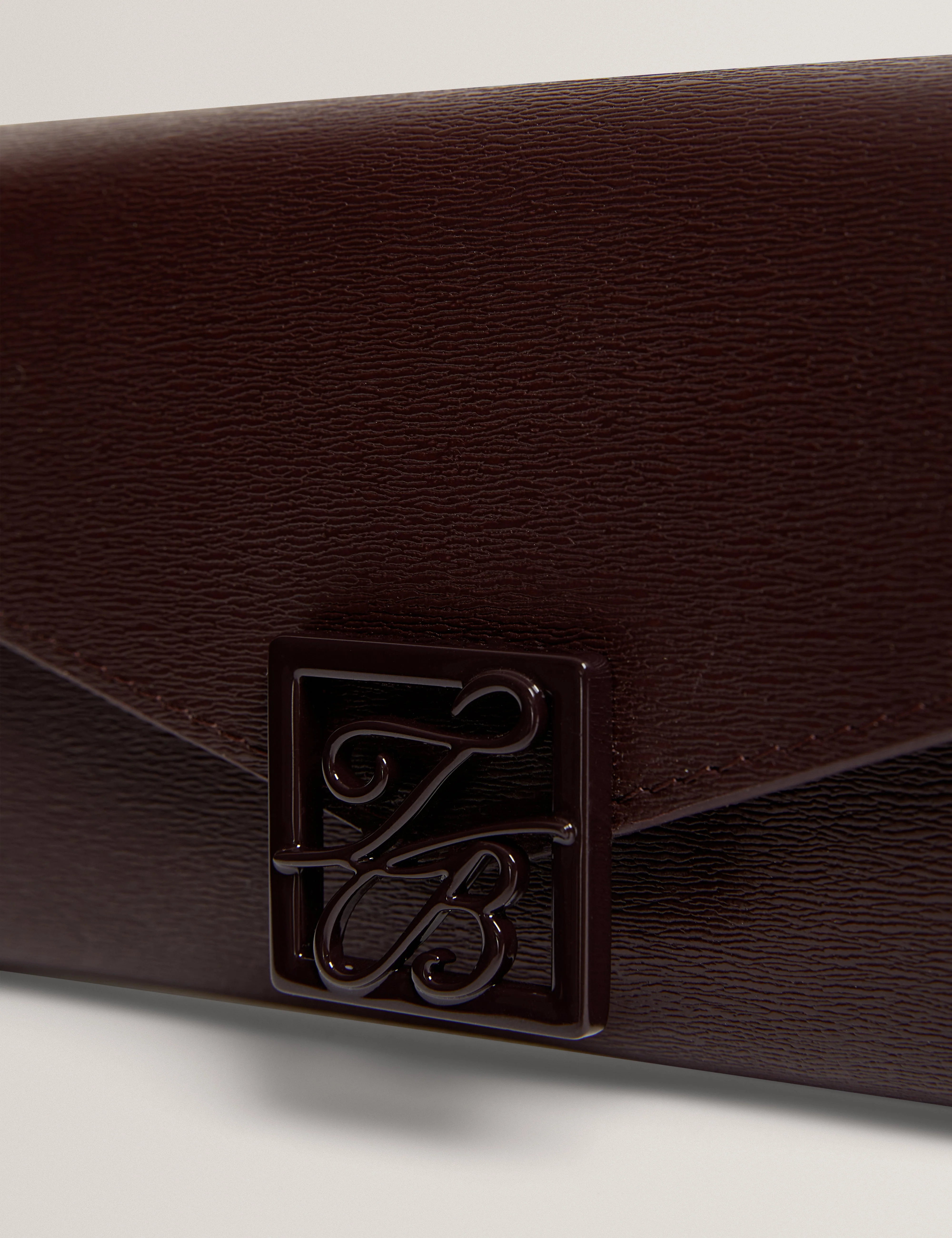 Anisal Tb Detail Large Leather Purse Wine - Image 2
