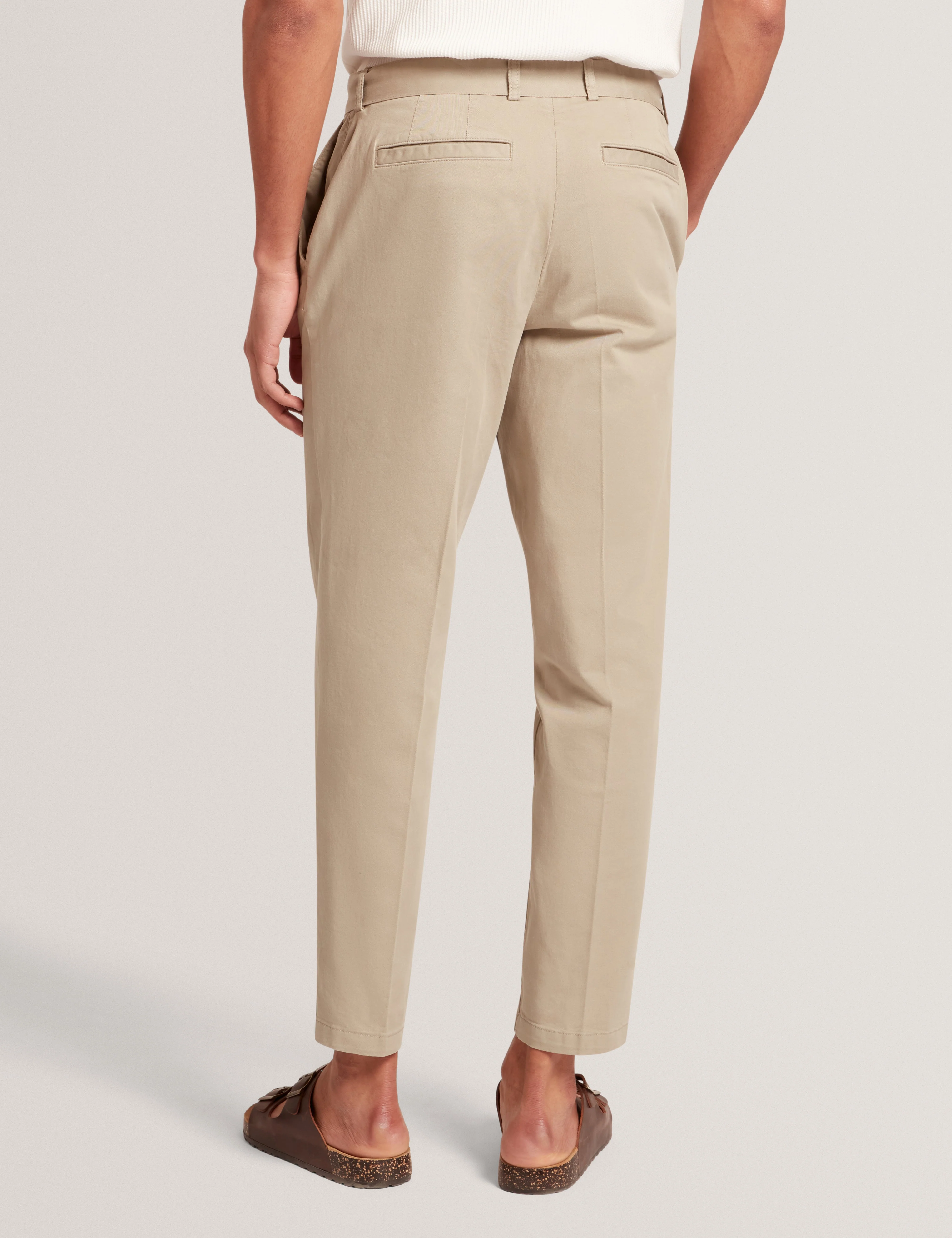 Armodo Tapered Smart Trouser Khaki - Image 7
