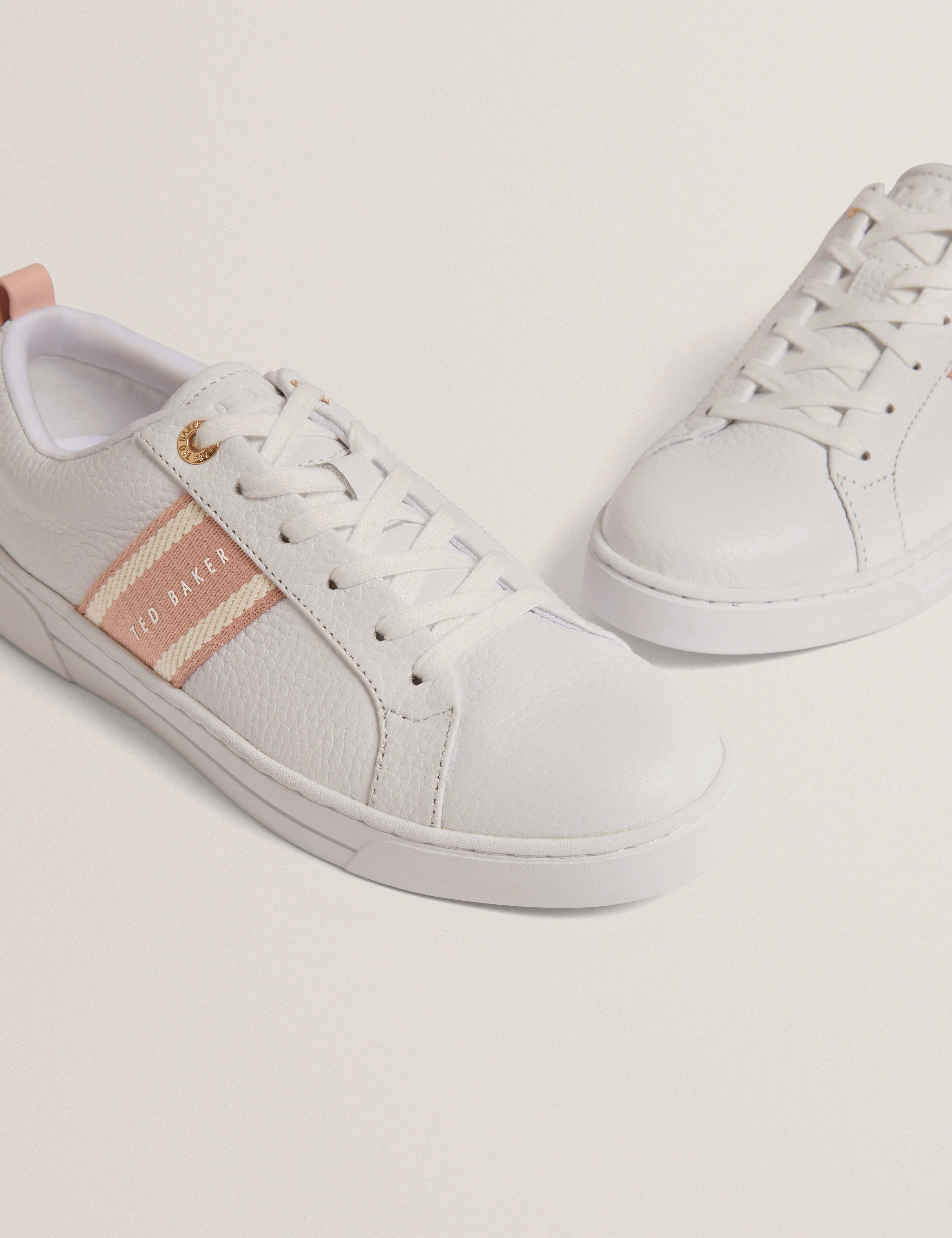 Bailly Webbing Detail Trainer Pink - Image 3