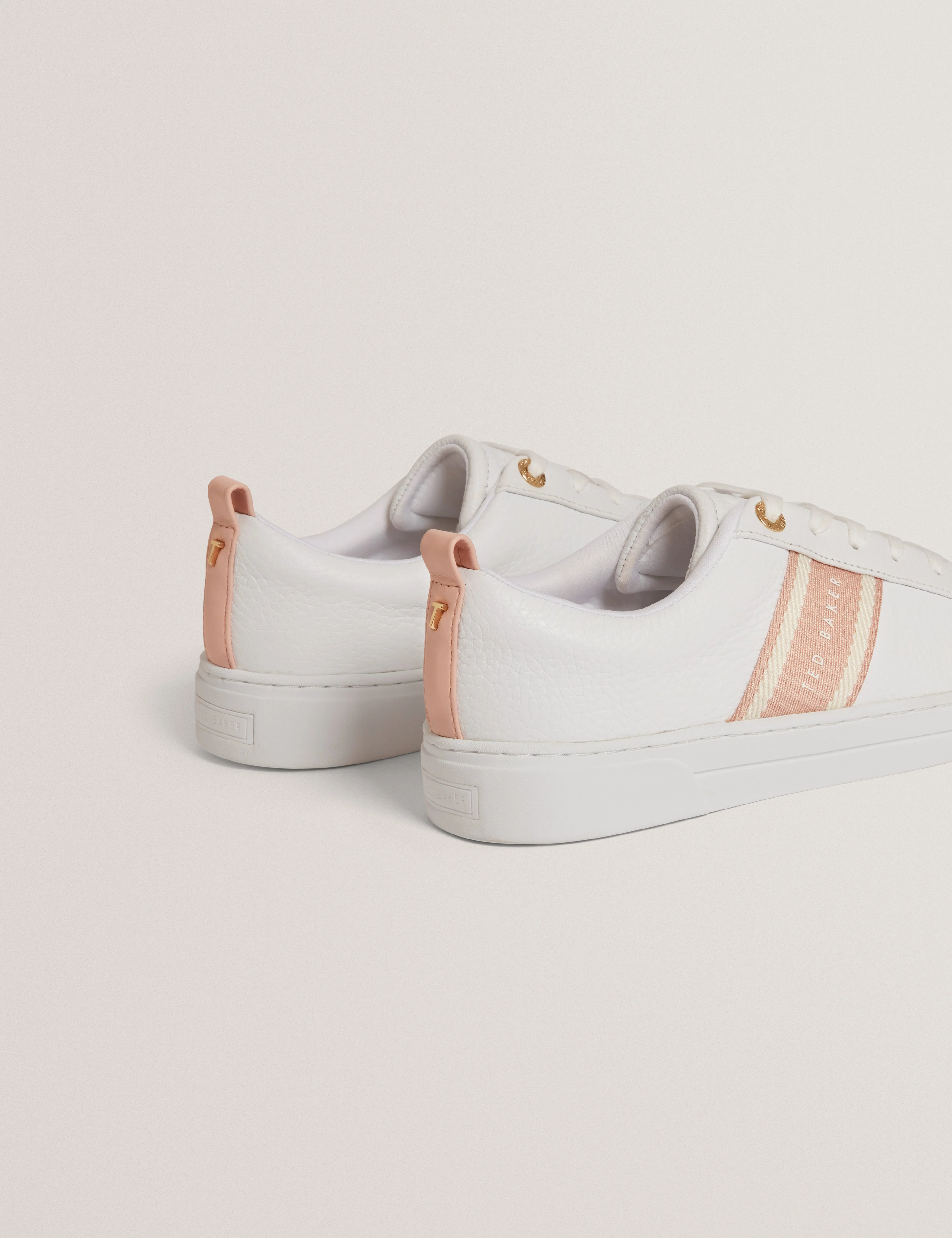 Bailly Webbing Detail Trainer Pink - Image 5