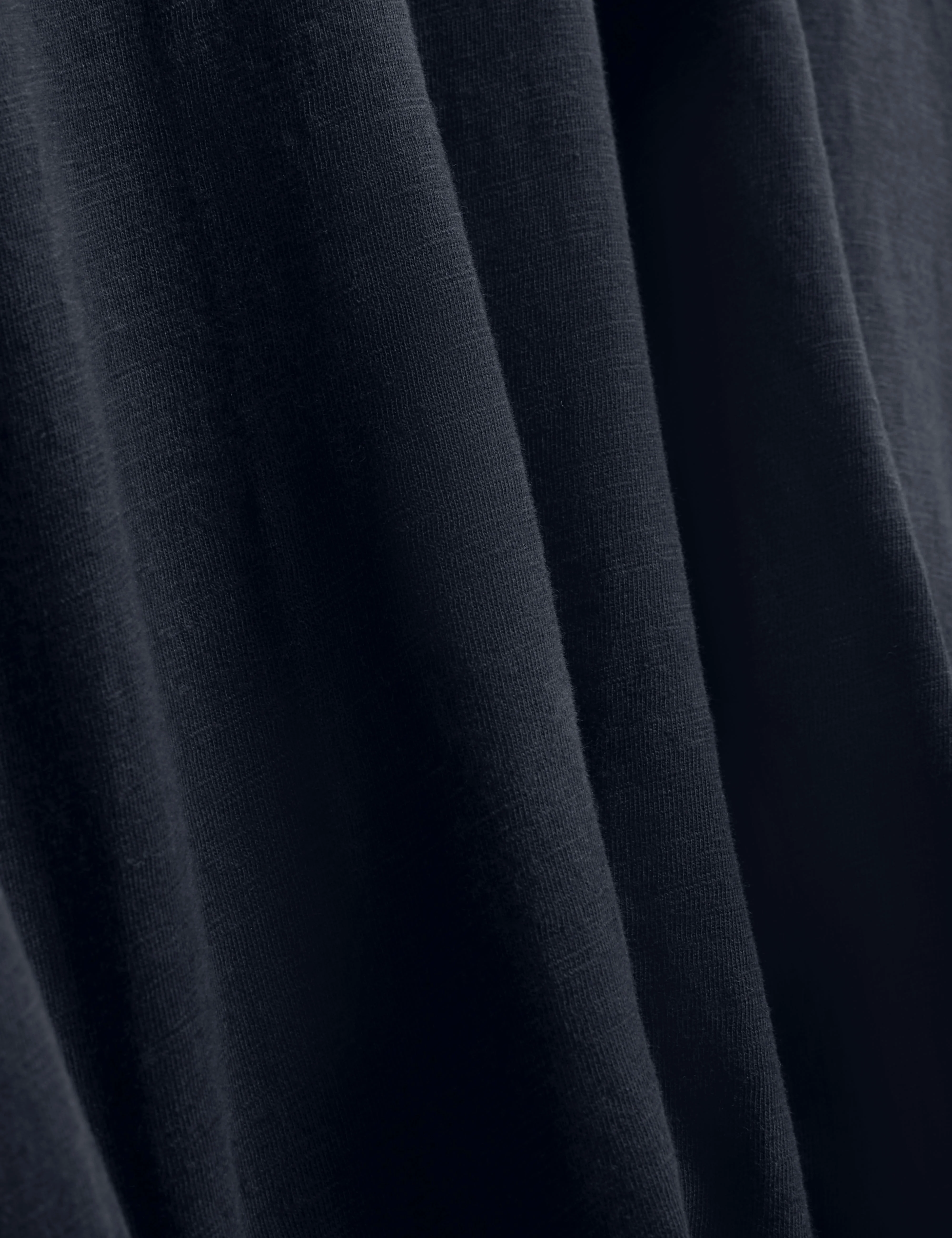 Bartol Short Sleeve Regular Linen Cotton T-Shirt Navy - Image 4