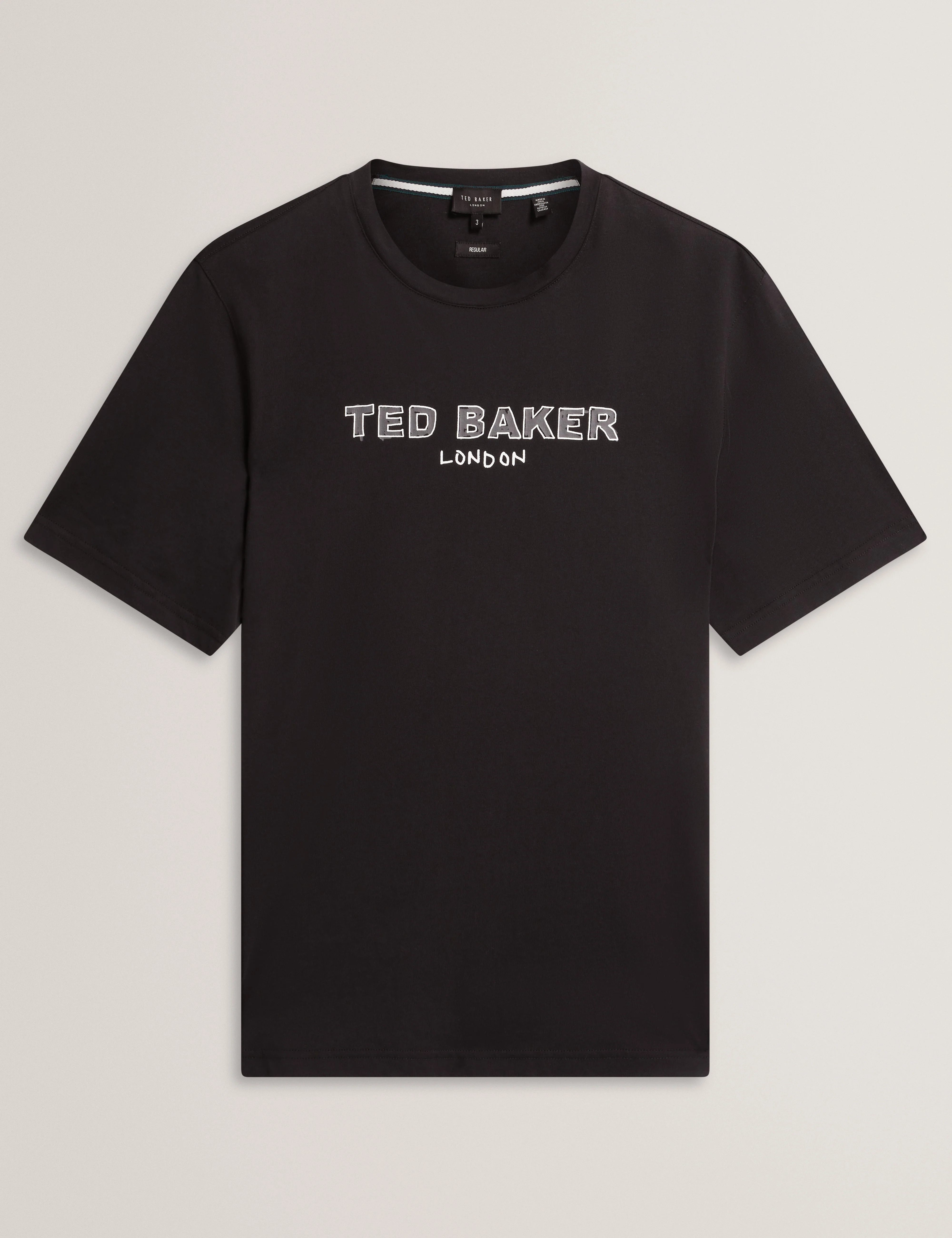 Bielle Branded T-Shirt Black - Image 7