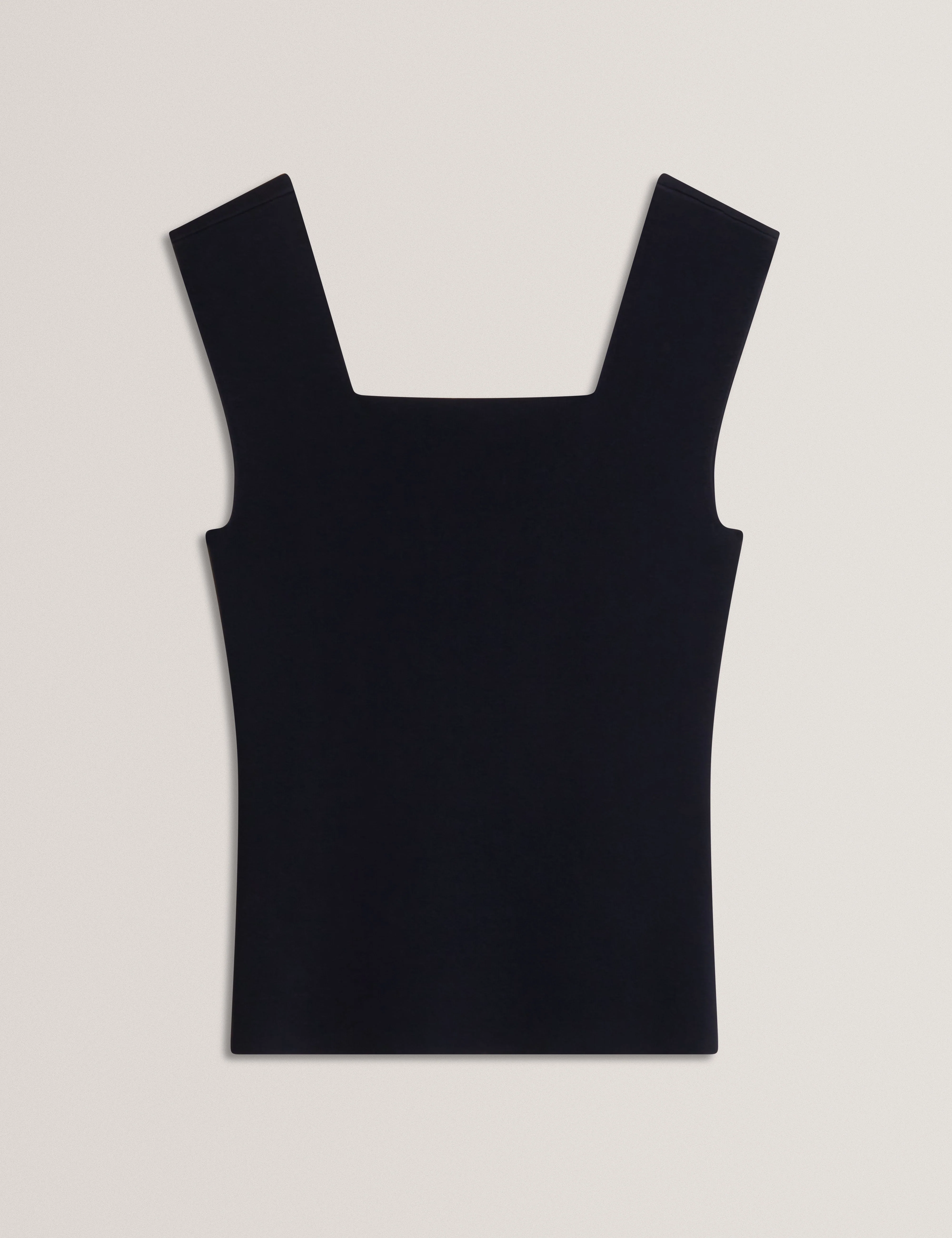 Binkkii Square Neck Sleeveless Knitted Top Navy - Image 3