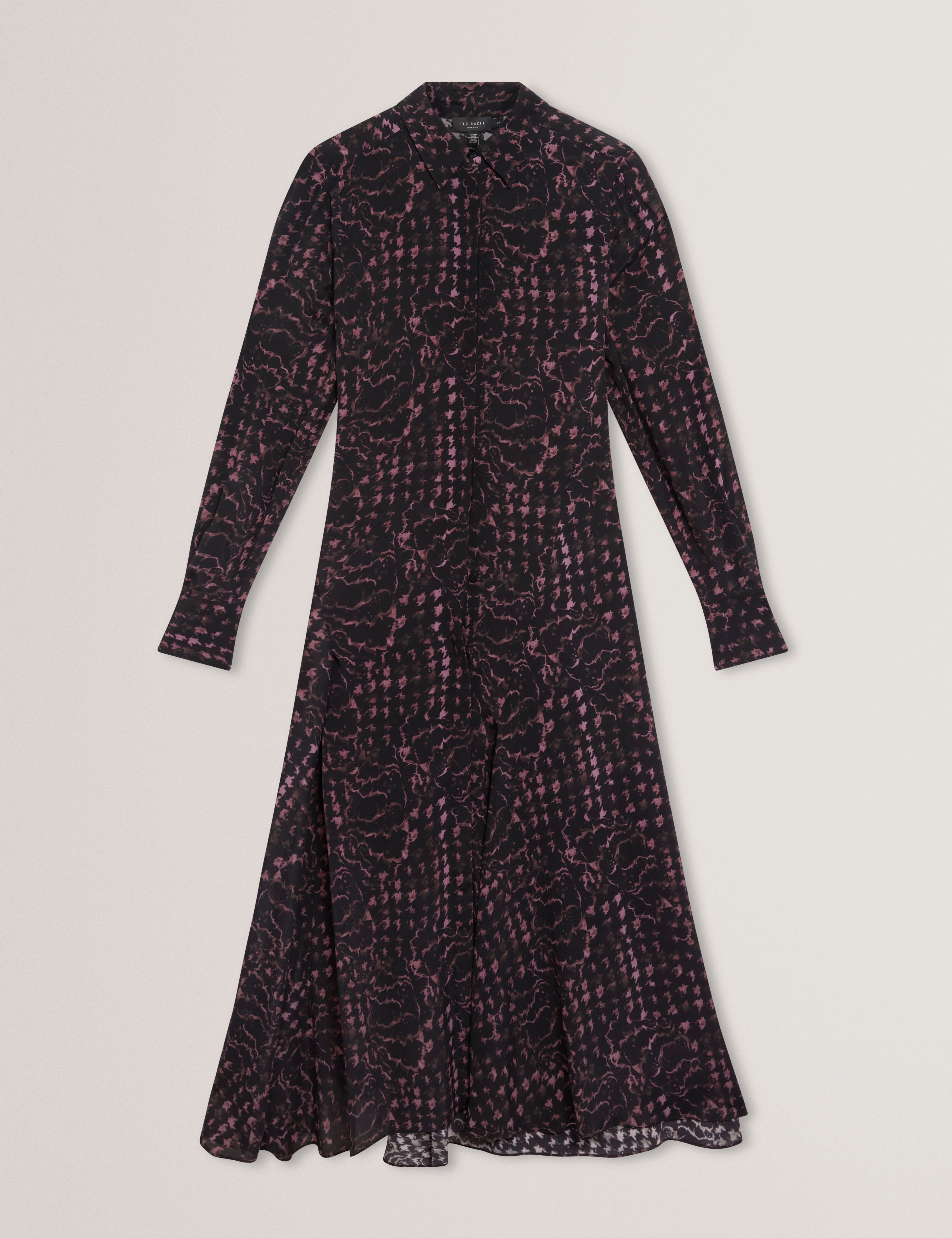 Biscaya Printed Midi Shirt Dress Black - Image 7