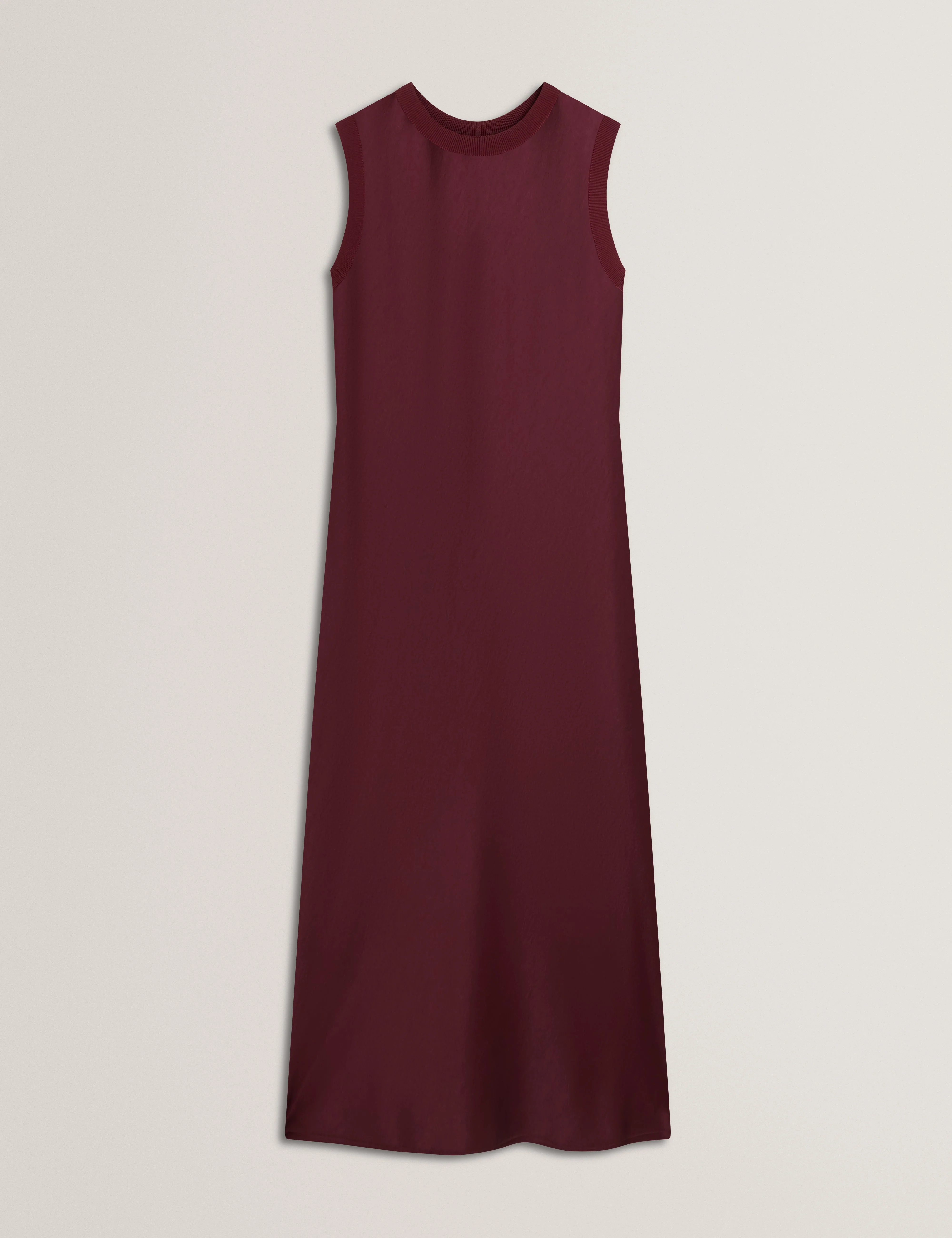 Blaaza Maxi Dress With Knitted Back Oxblood - Image 7