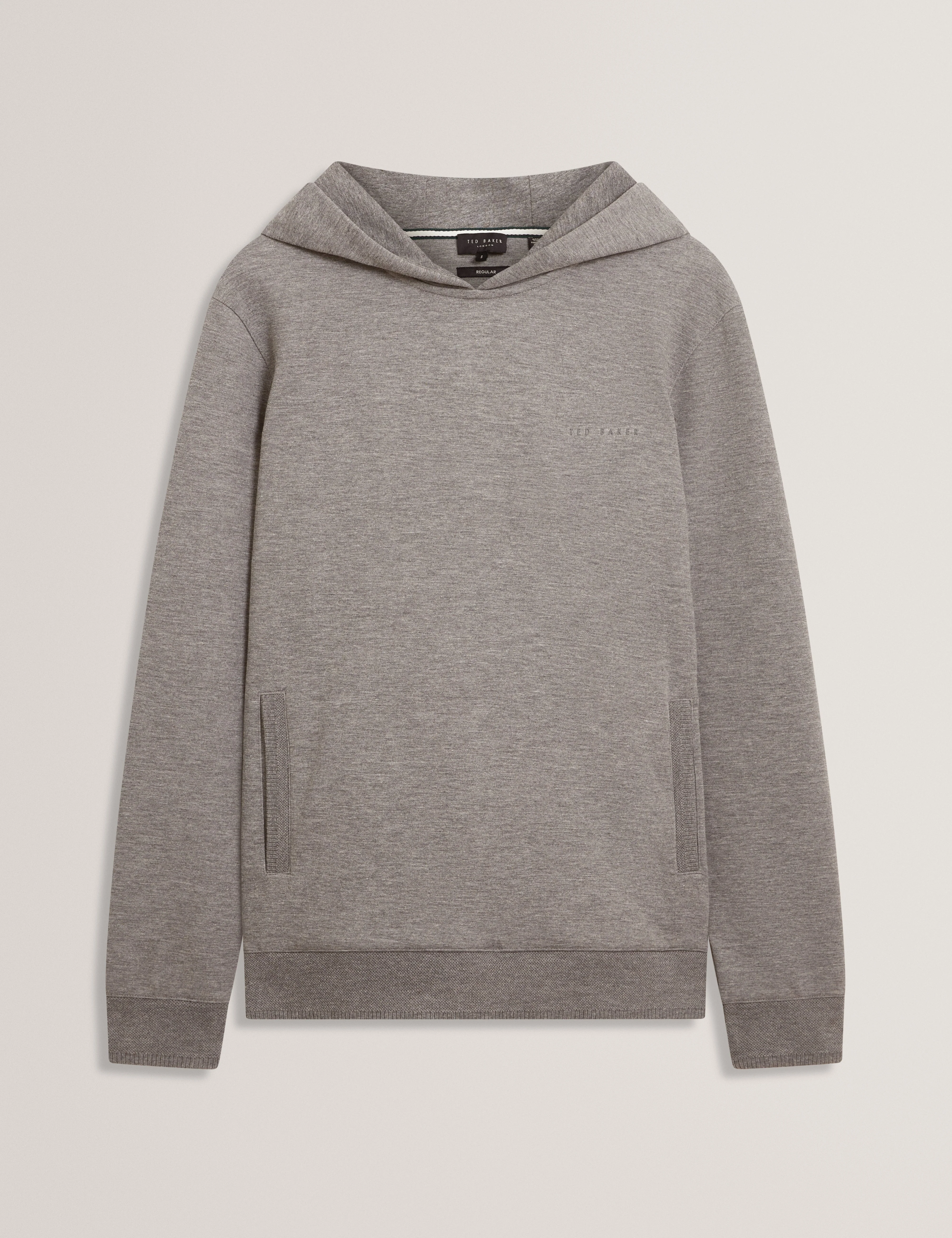 Boids Branded Honeycomb Trim Hoodie Mid-Grey - Image 6