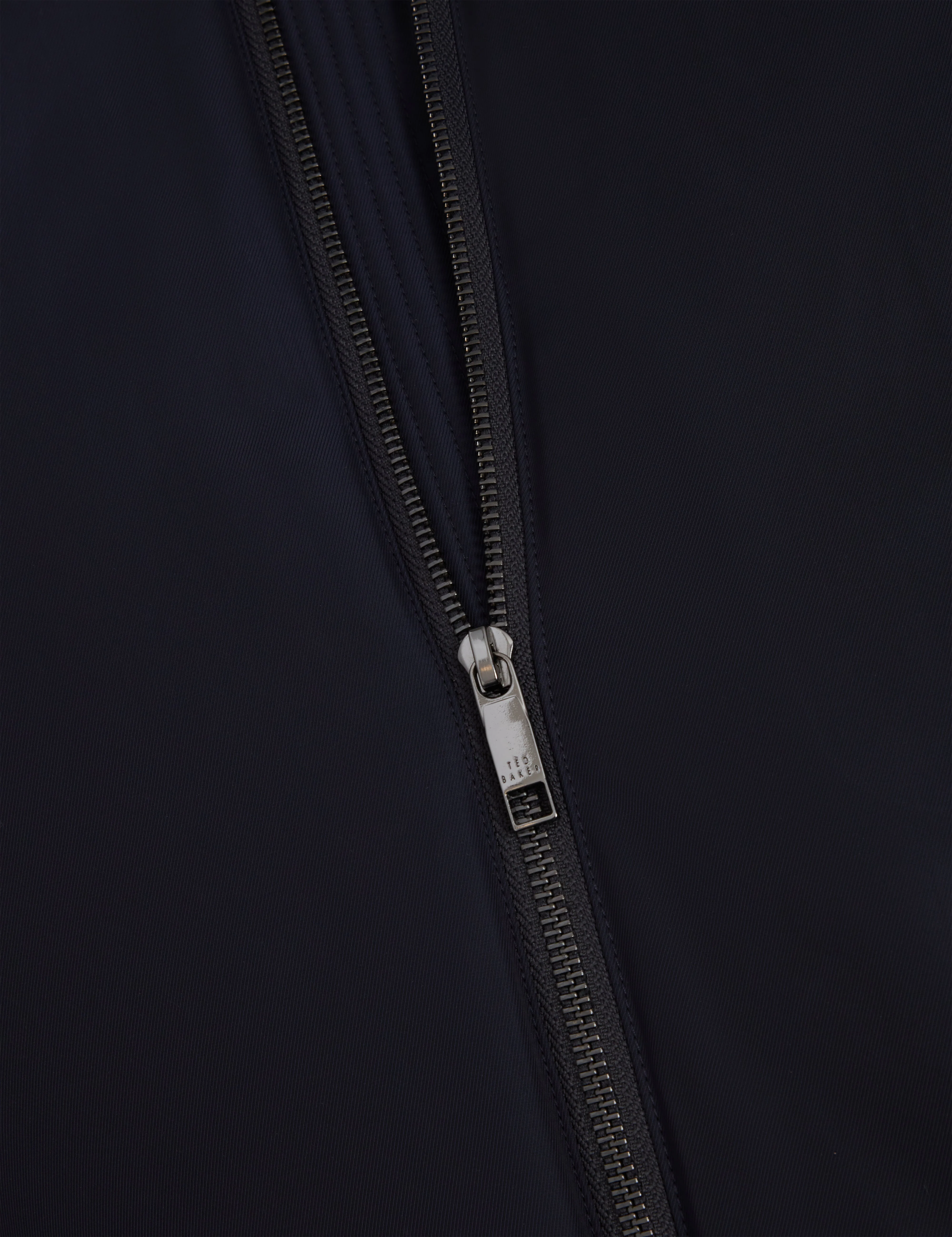 Bombard Relaxed Fit Nylon Ma1 Bomber Jacket Navy - Image 3