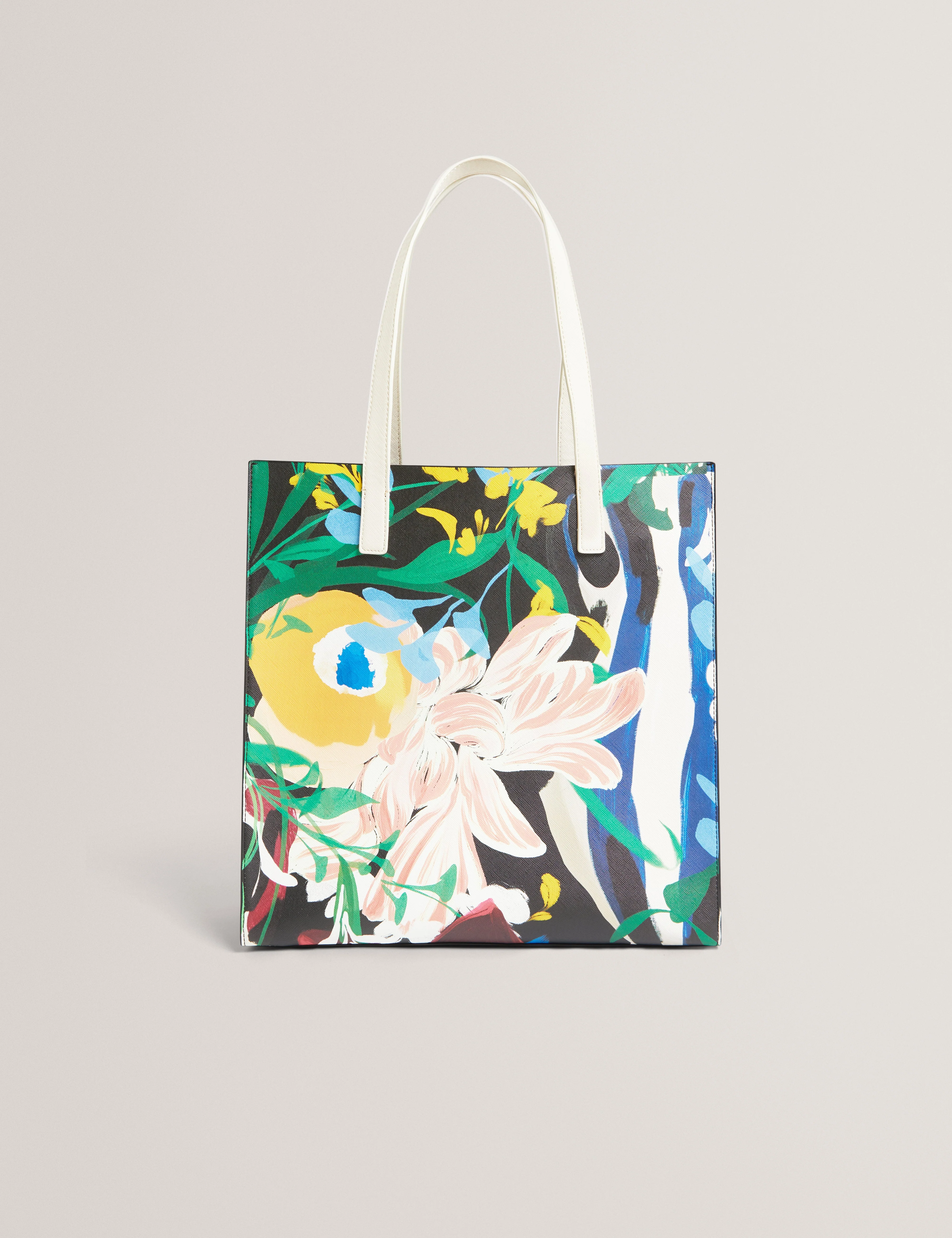 Bouani Floral Bouquet Printed Large Icon Bag Multicol - Image 4