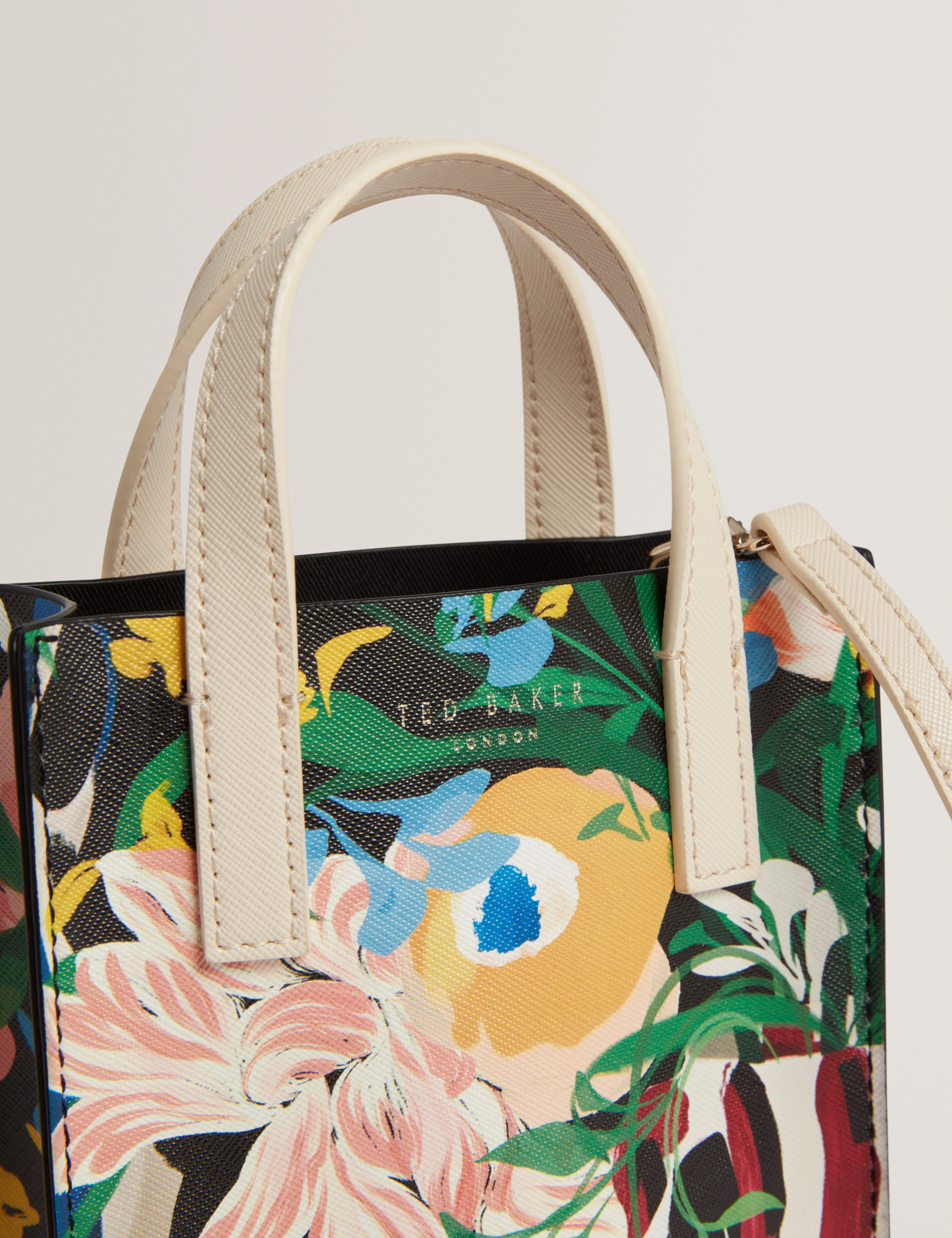 Bounina Floral Bouquet Printed Mini Icon Bag Multicol - Image 2
