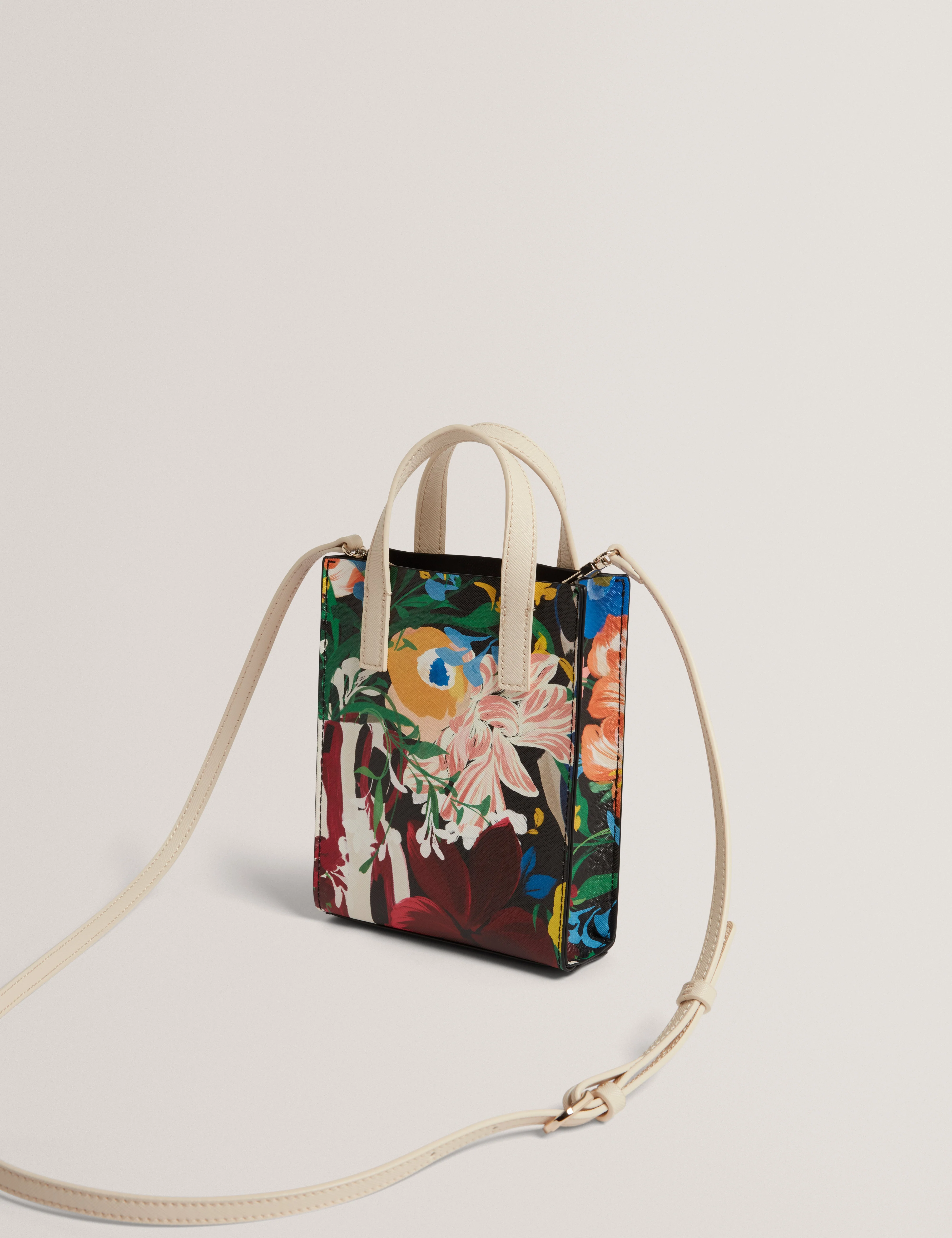 Bounina Floral Bouquet Printed Mini Icon Bag Multicol - Image 3