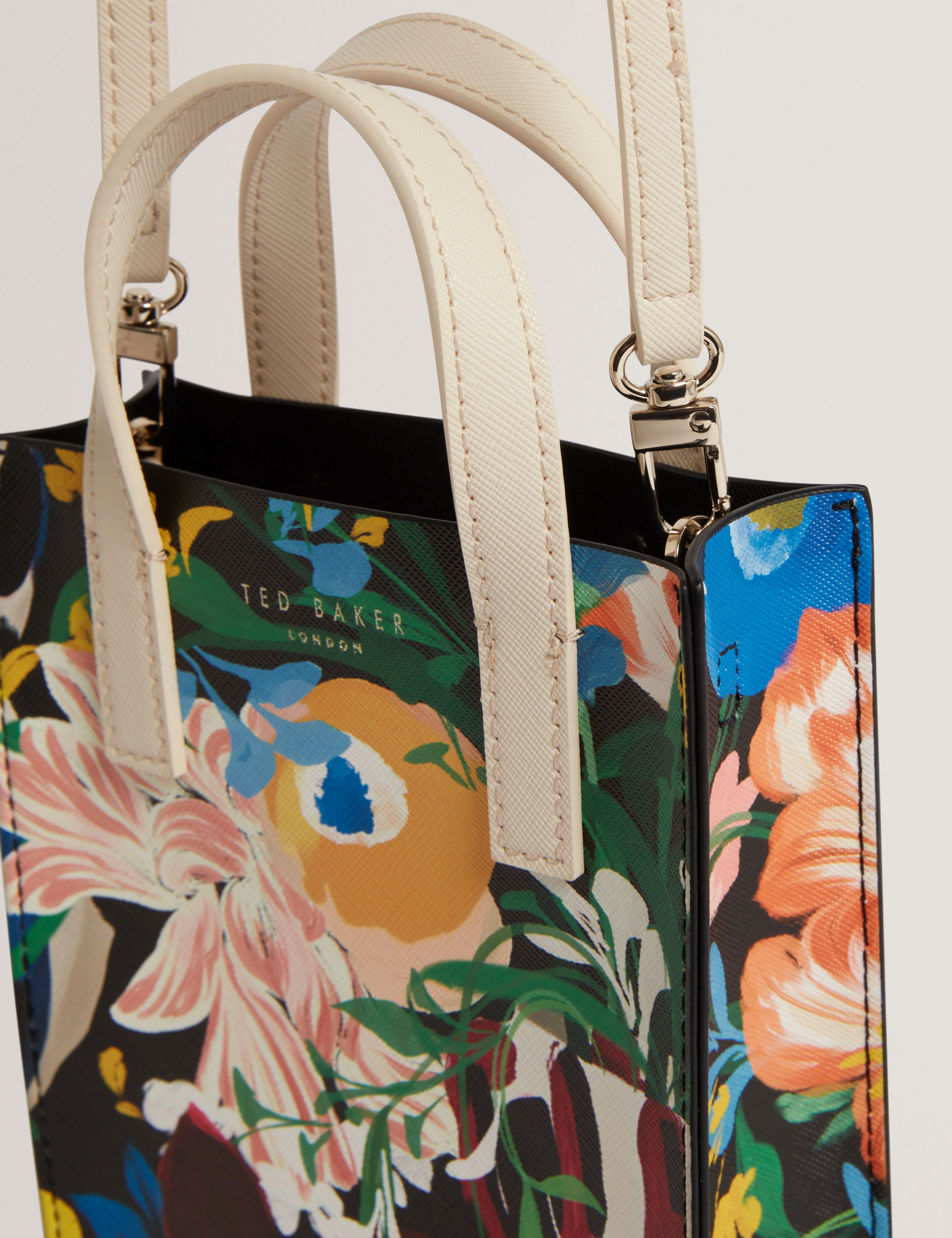 Bounina Floral Bouquet Printed Mini Icon Bag Multicol - Image 4