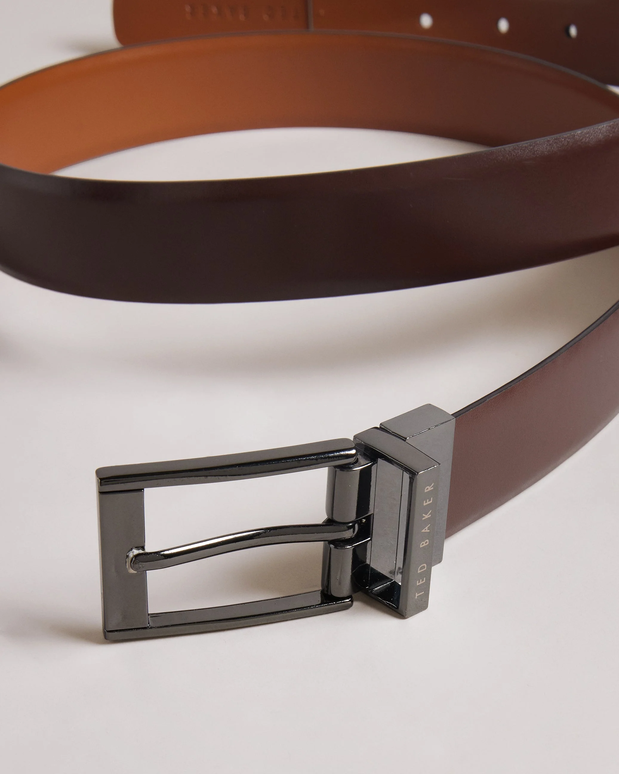 Breemer Reversible Leather Belt Brn-Choc - Image 2