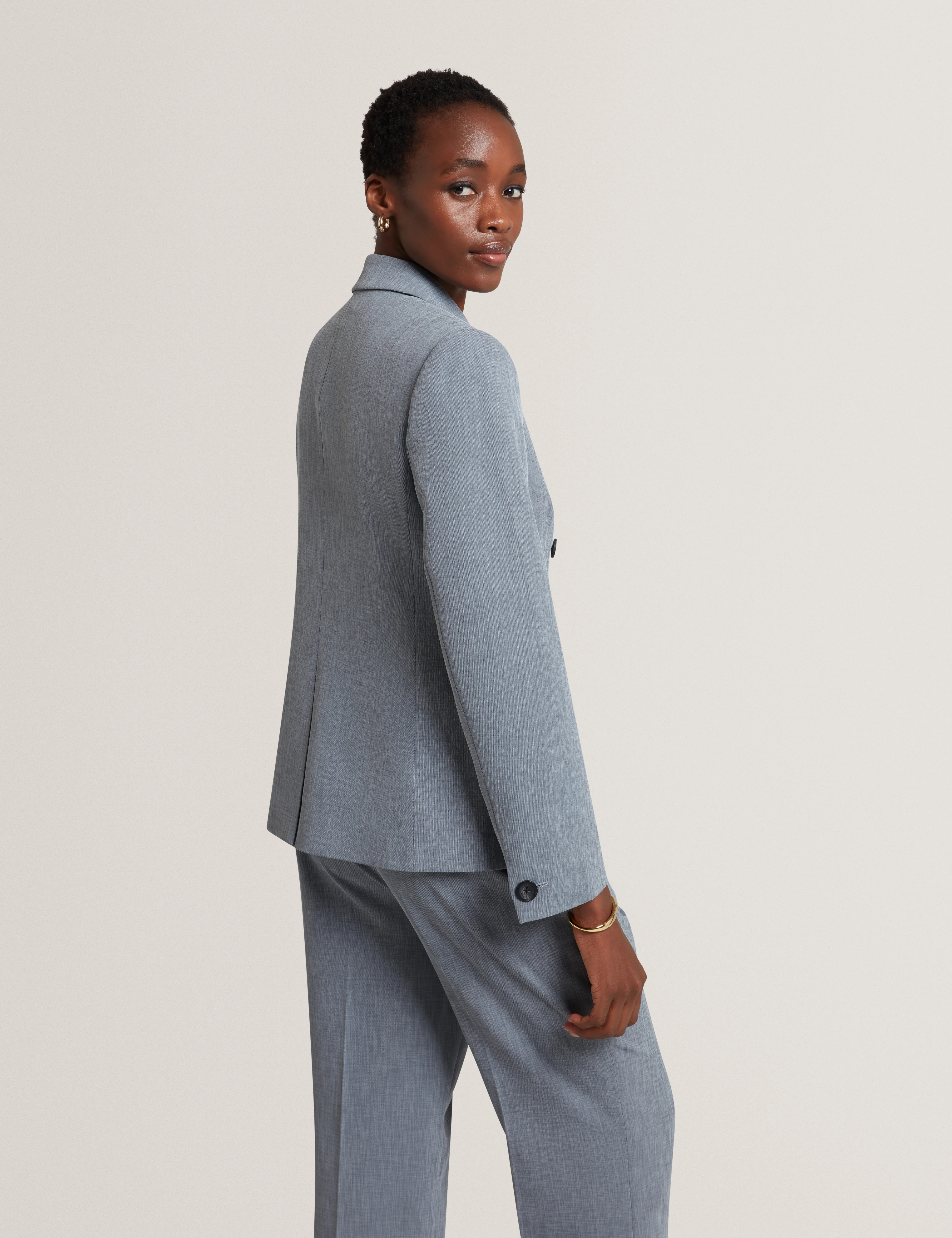 Brida Double Breasted Blazer Navy - Image 4