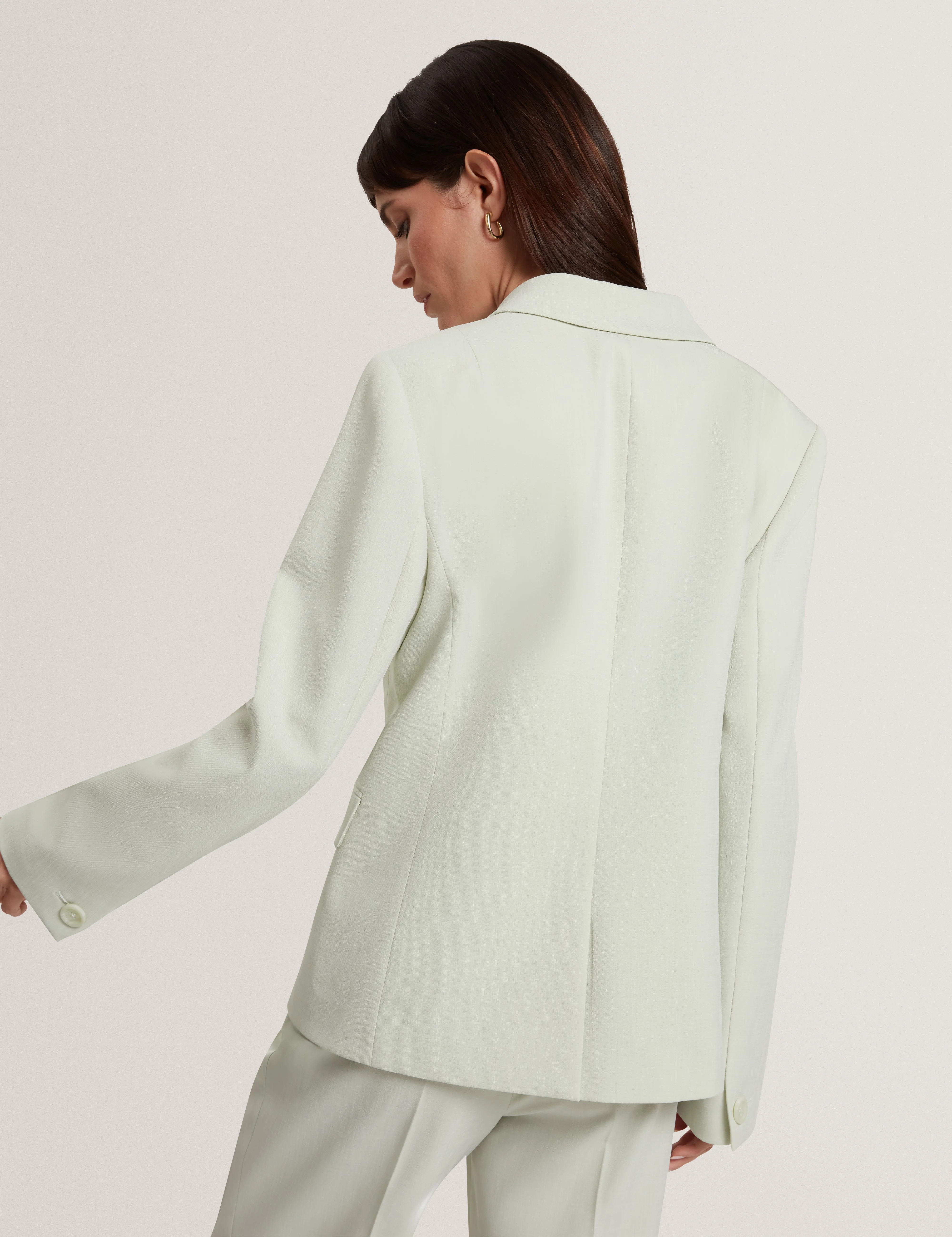 Brida Double Breasted Blazer Pl-Green - Image 5