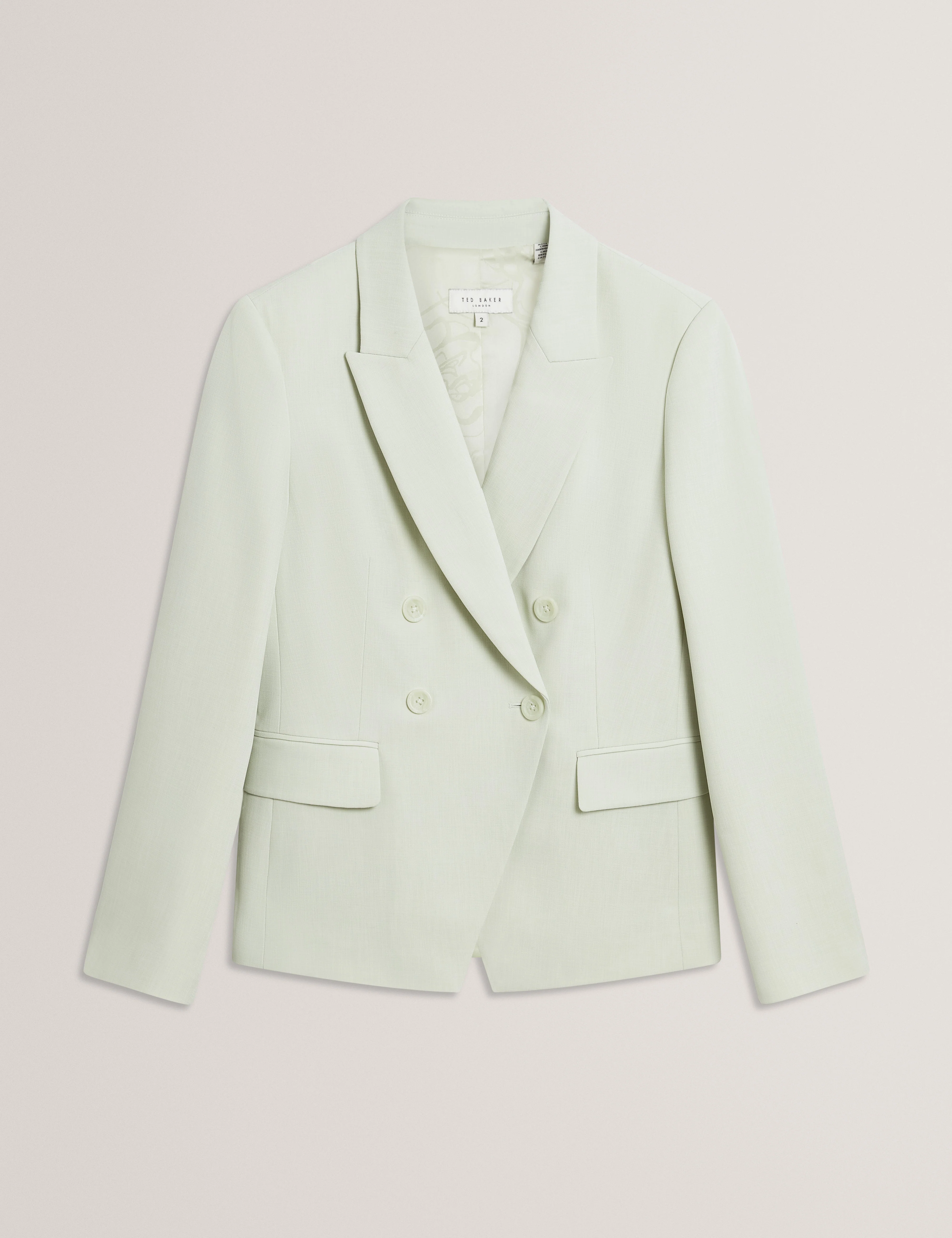 Brida Double Breasted Blazer Pl-Green - Image 7