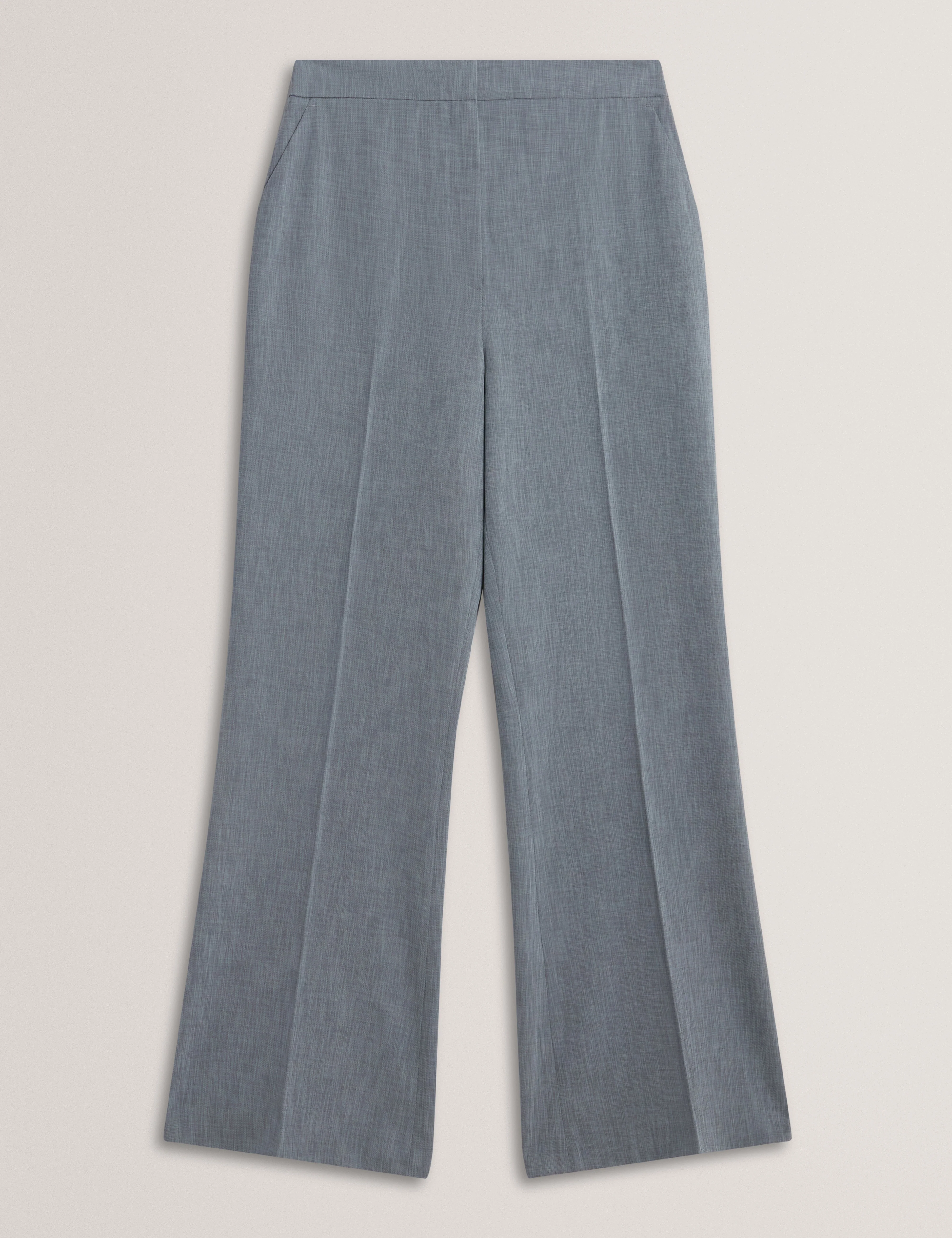 Bridat Kick Flare Tailored Trousers Navy - Image 6