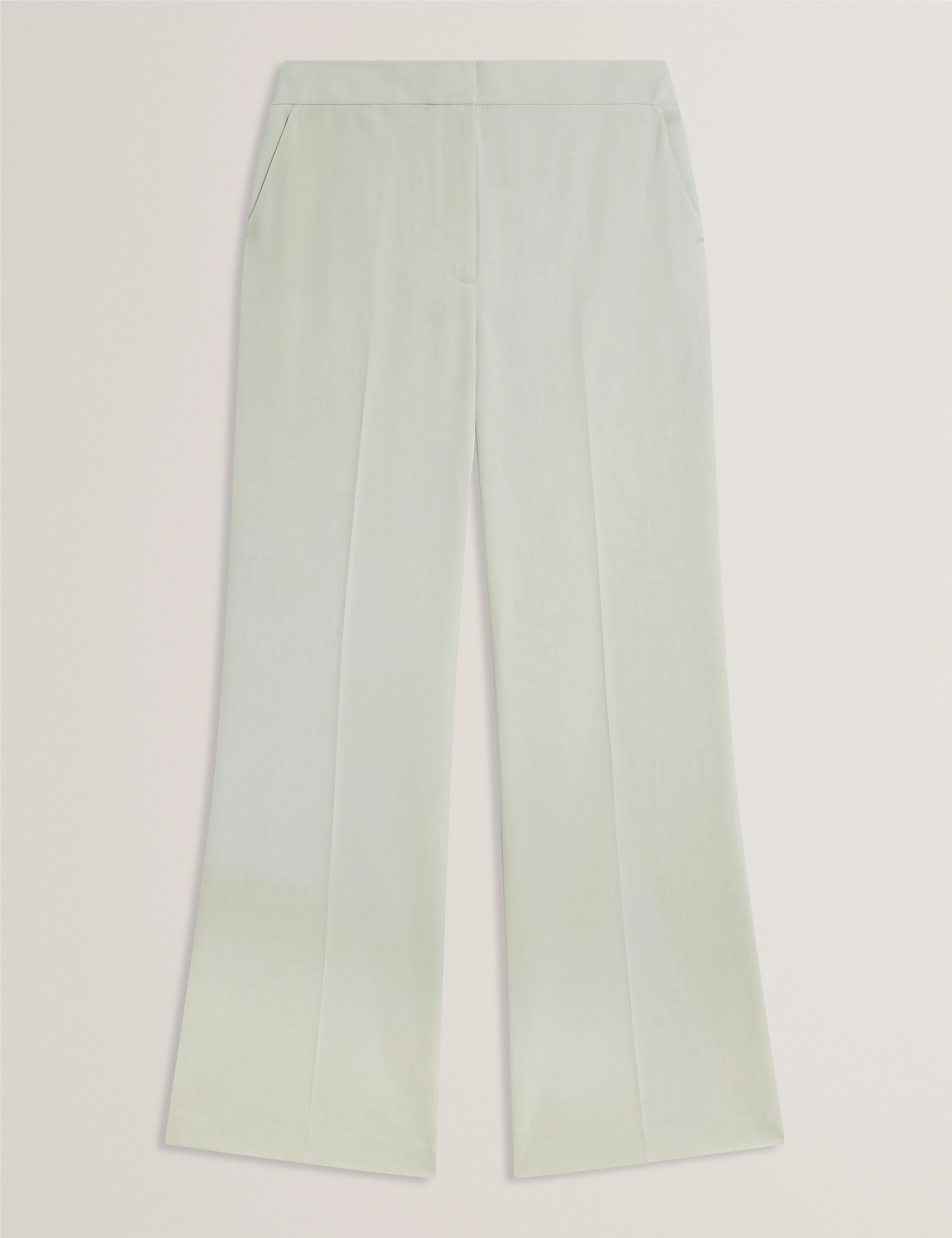 Bridat Kick Flare Tailored Trousers Pl-Green - Image 7