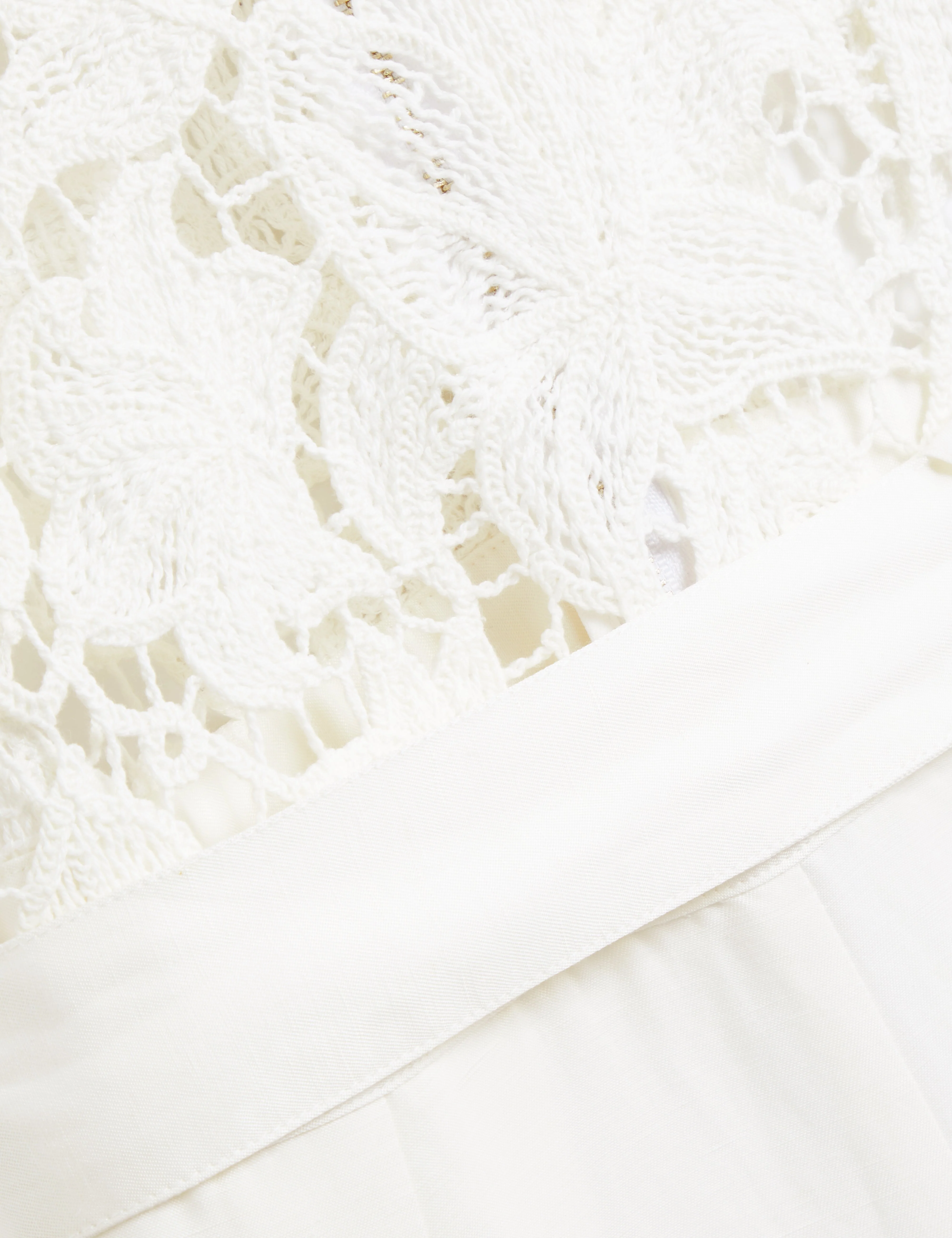 Calanta Crochet Mockable Jumpsuit Ivory - Image 3