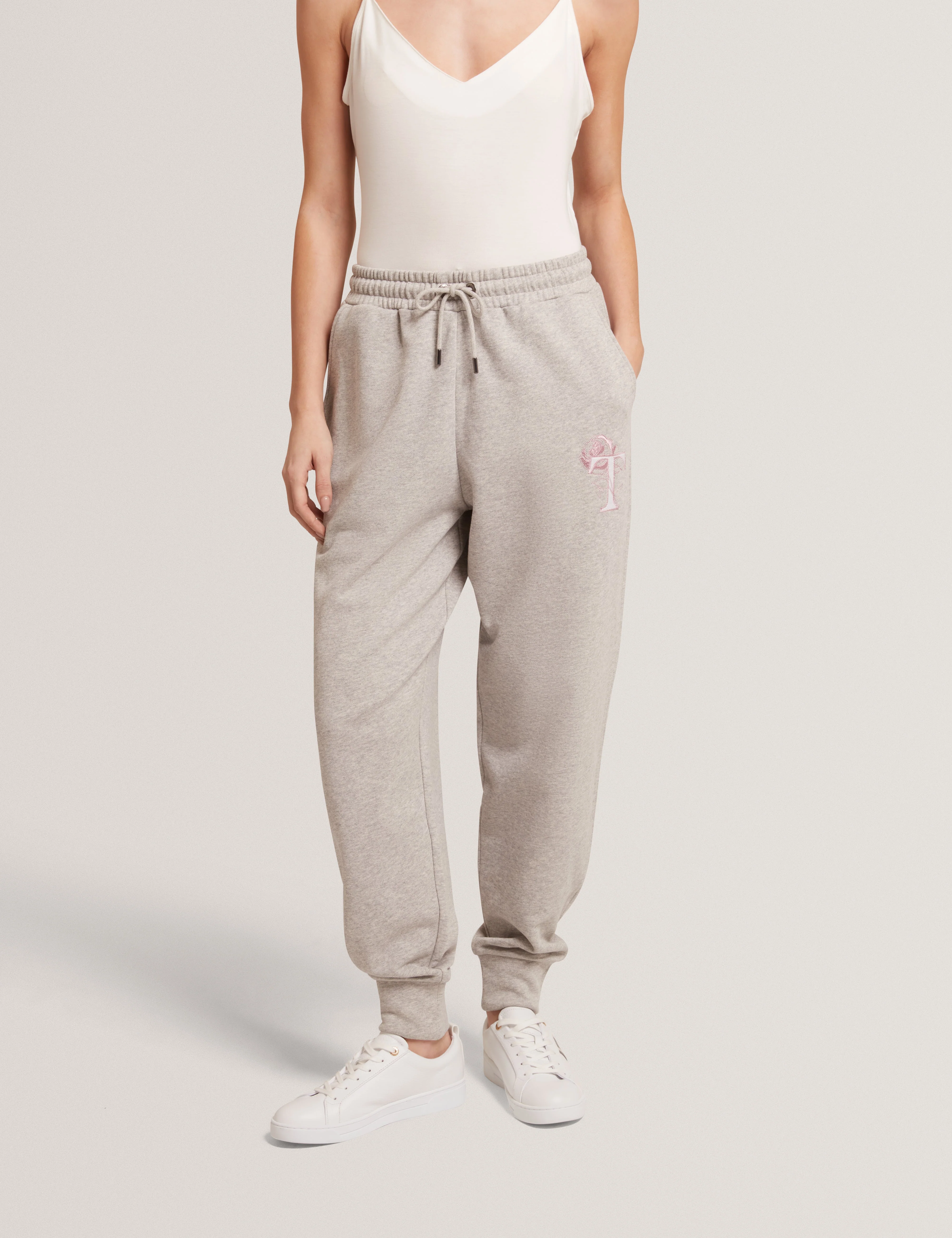 Calytri T Branded Barrel Leg Jogger Grey - Image 2