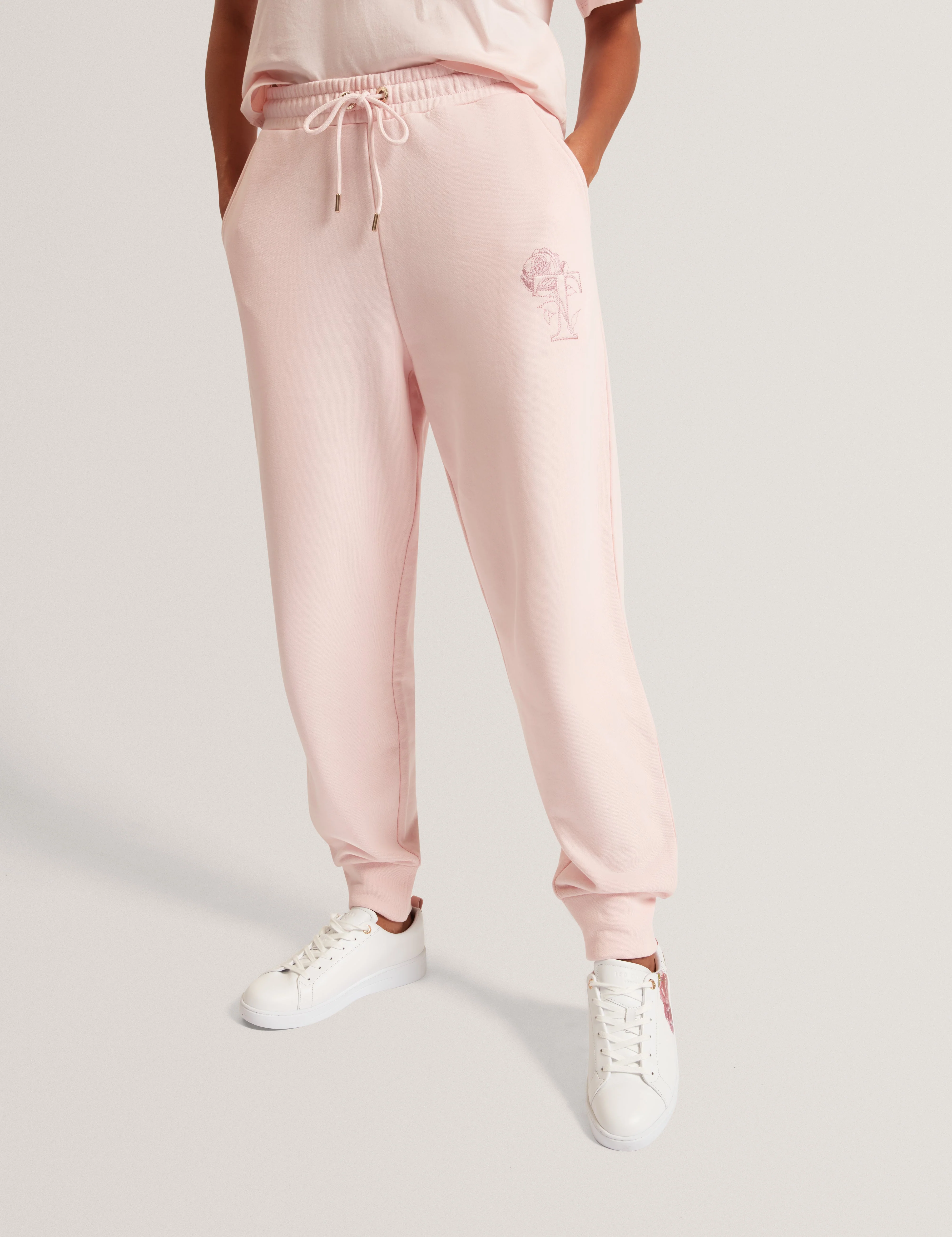 Calytri T Branded Barrel Leg Jogger Pink - Image 2