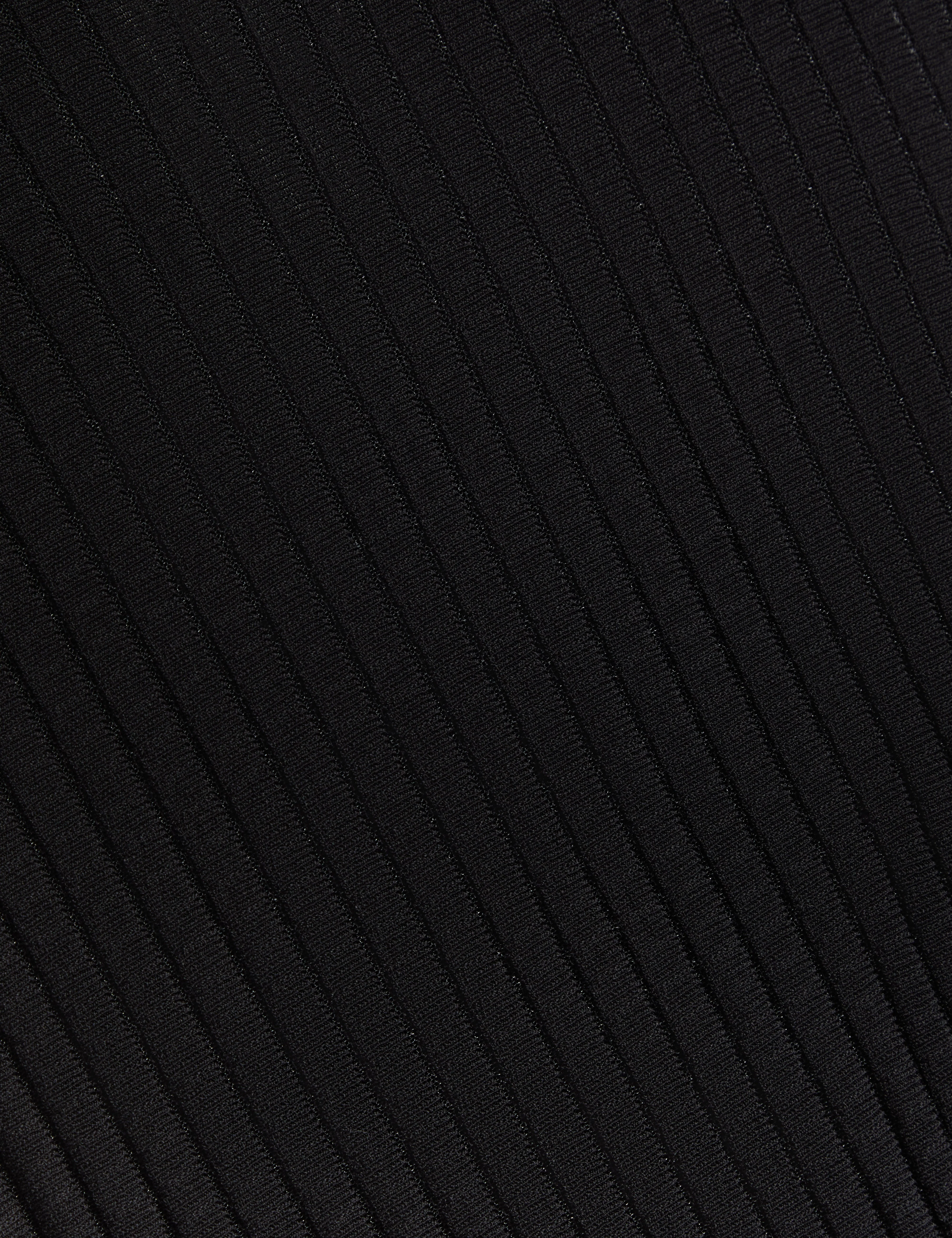 Casandr Stitch Detail Knitted Midi Dress Black - Image 3