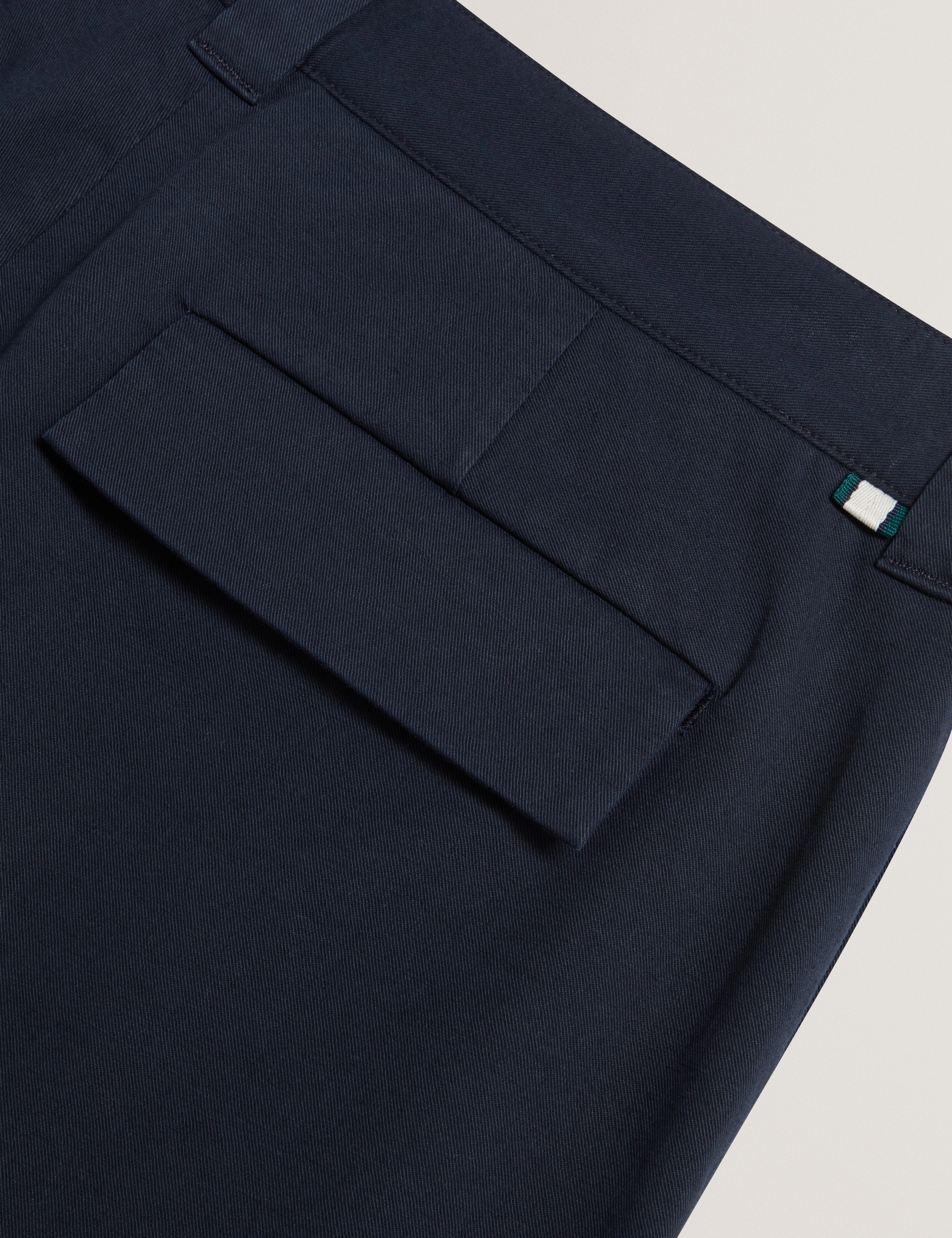 Ciandra Straight Garment Dye Trouser Navy - Image 2