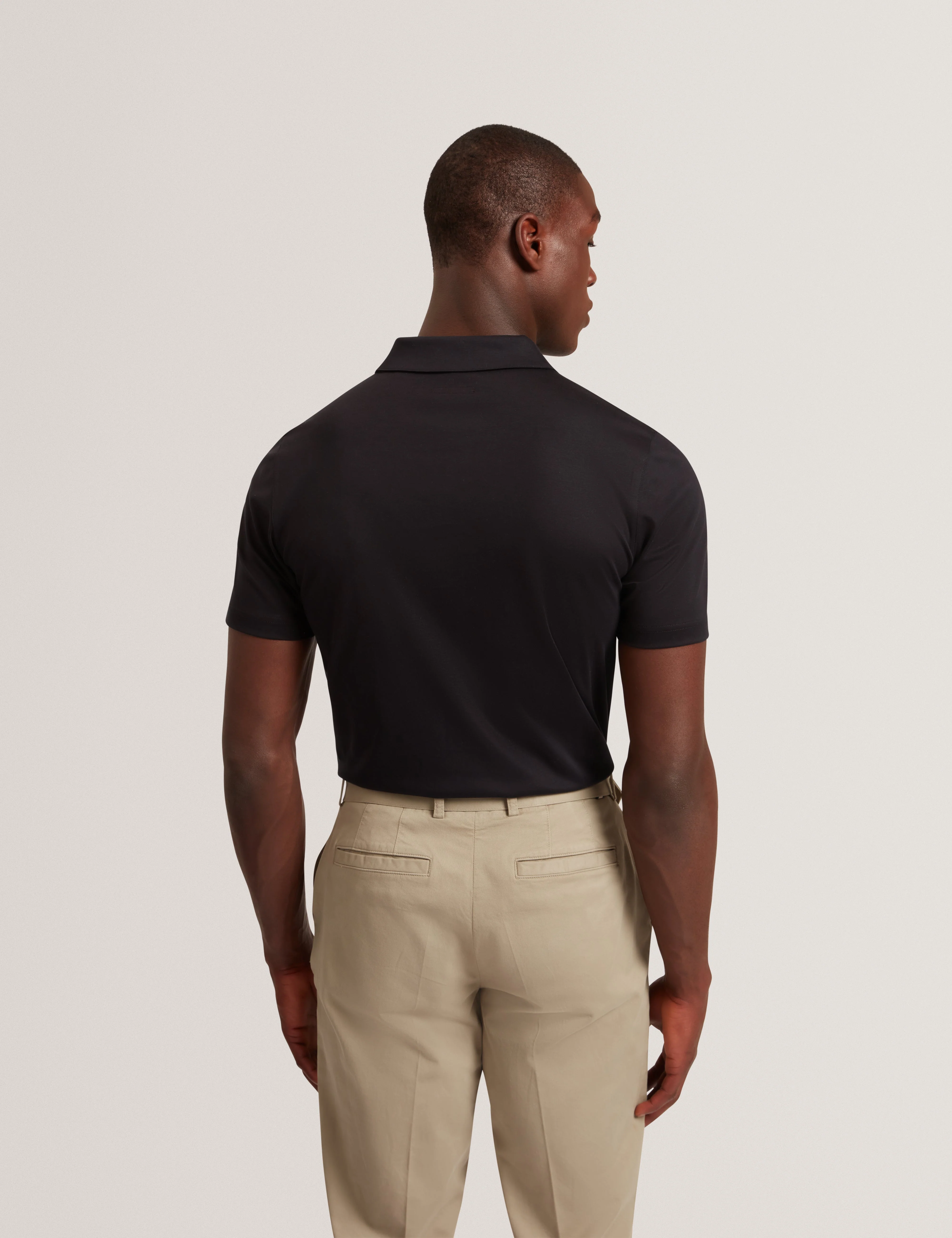 Connall Ss Regular Soft Touch Polo Black - Image 5
