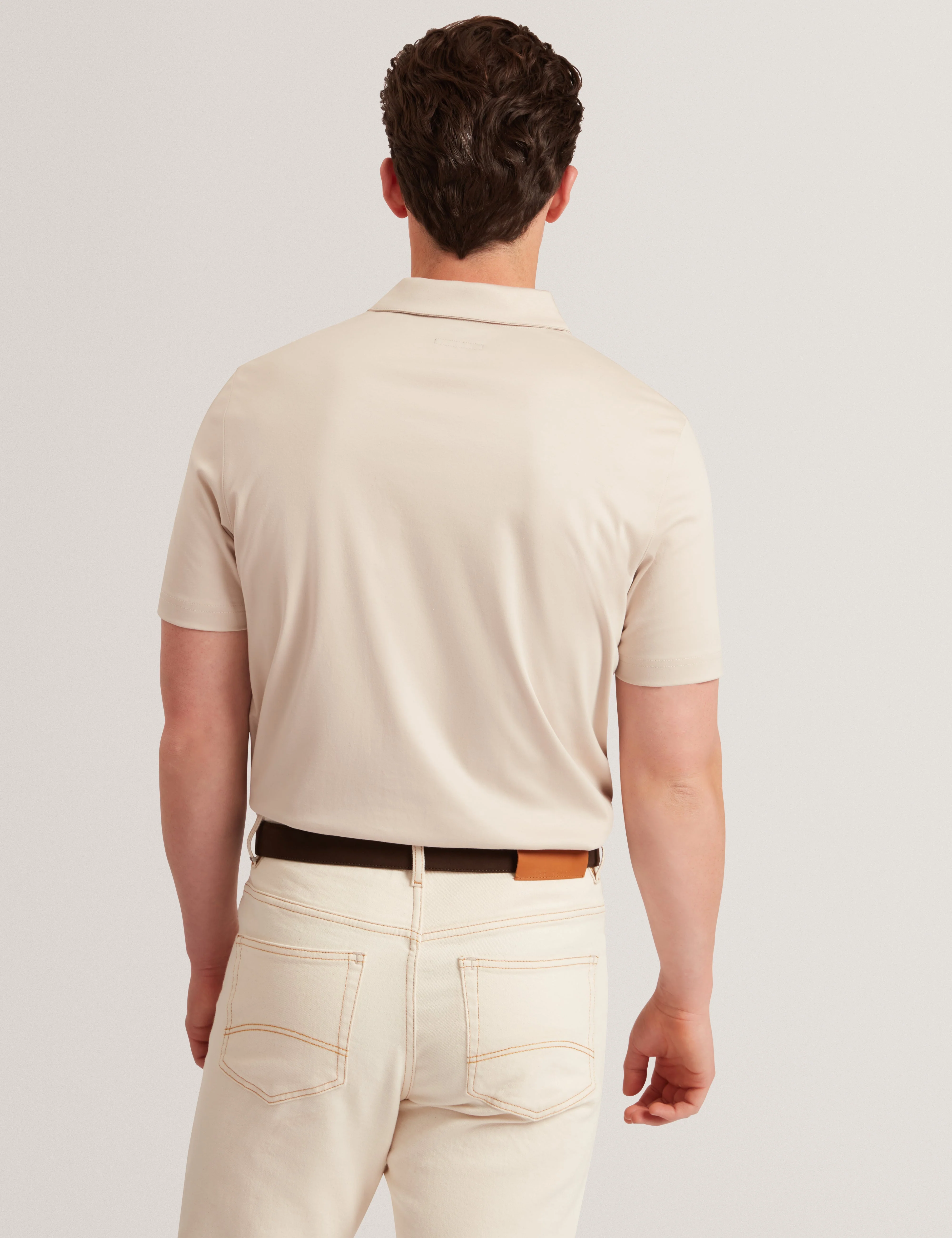 Connall Ss Regular Soft Touch Polo Lt-Grey - Image 5