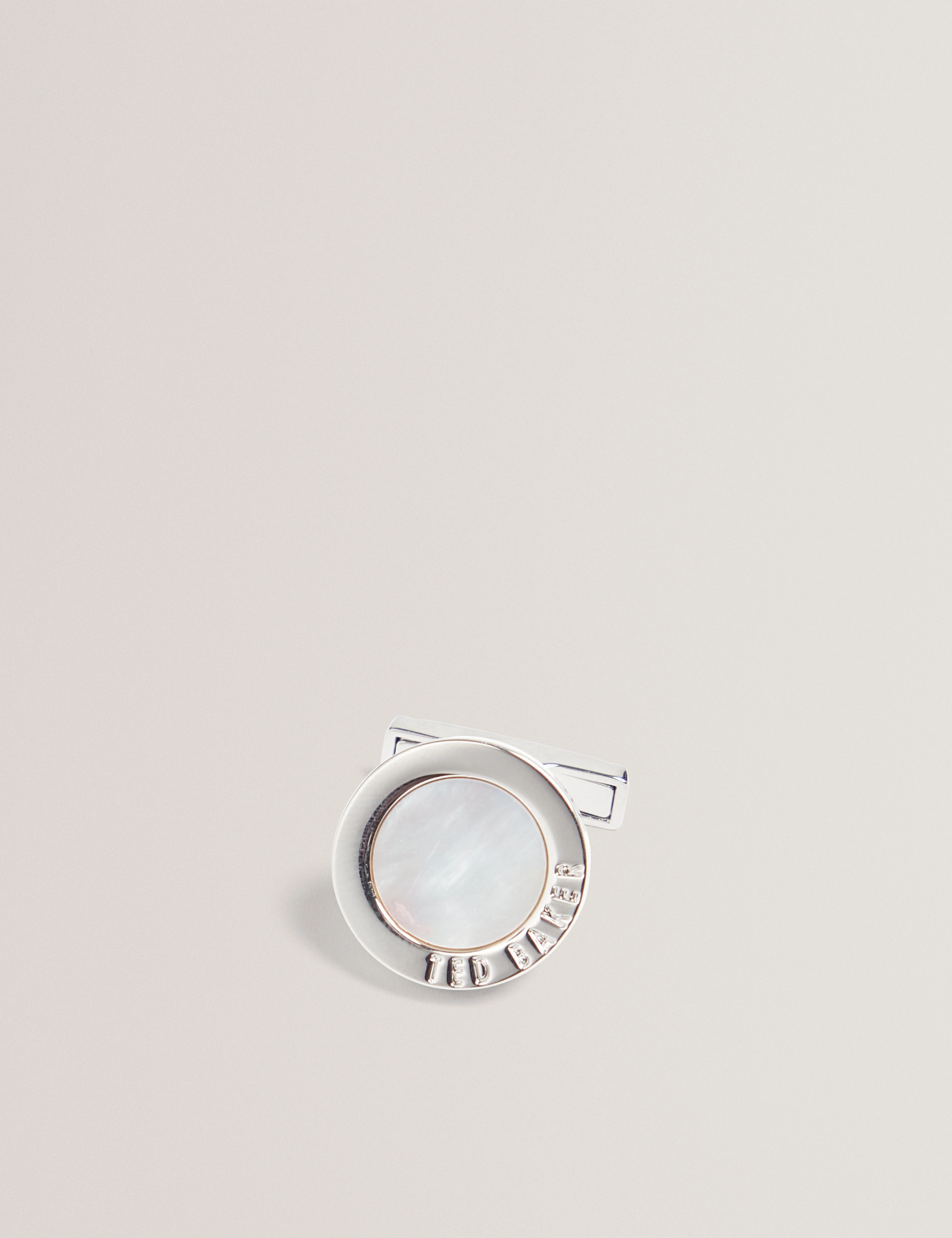 Coopers Round Epoxy Cufflinks Silver - Image 3