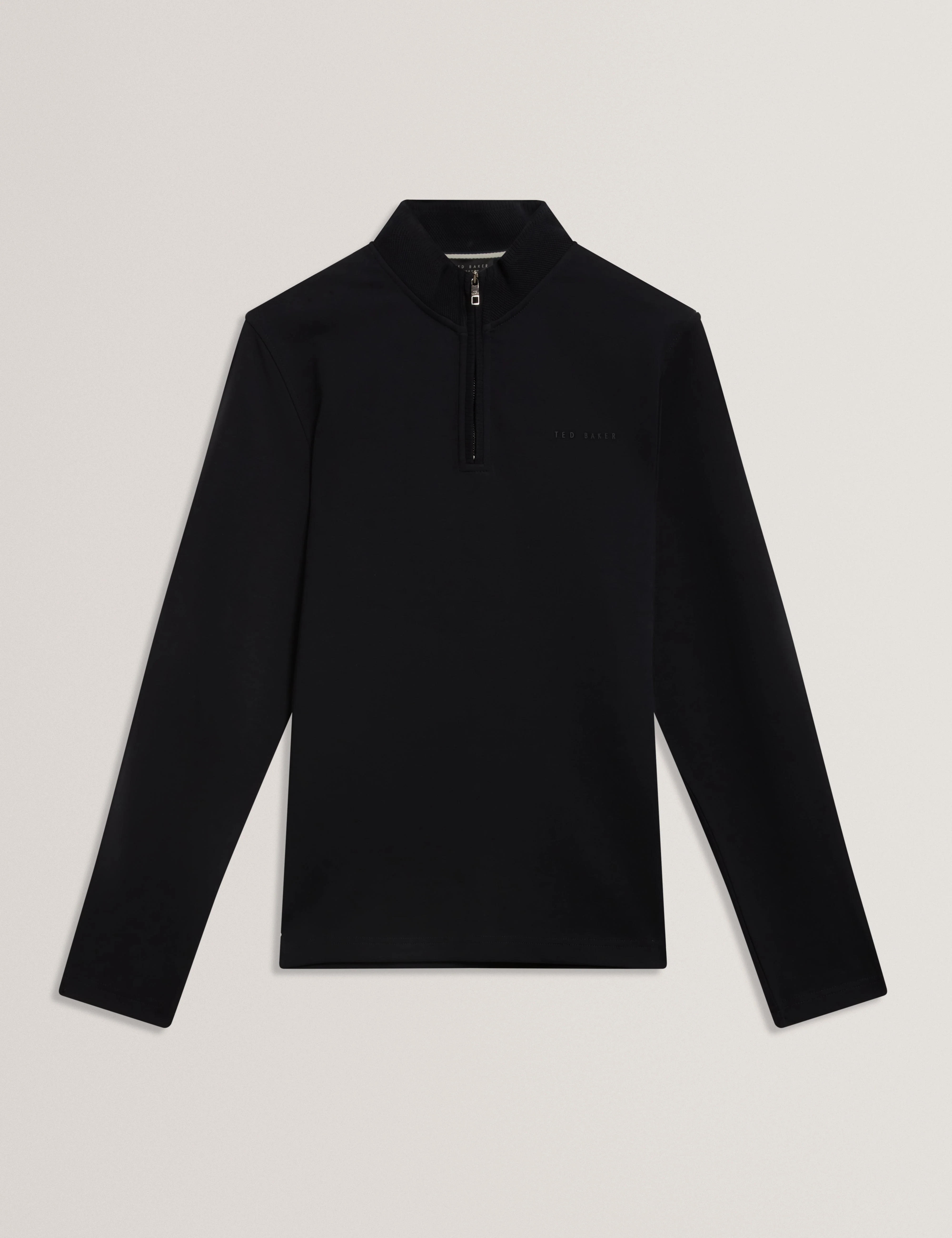 Crabtre Branded Honeycomb Trim Half Zip Navy - Image 7