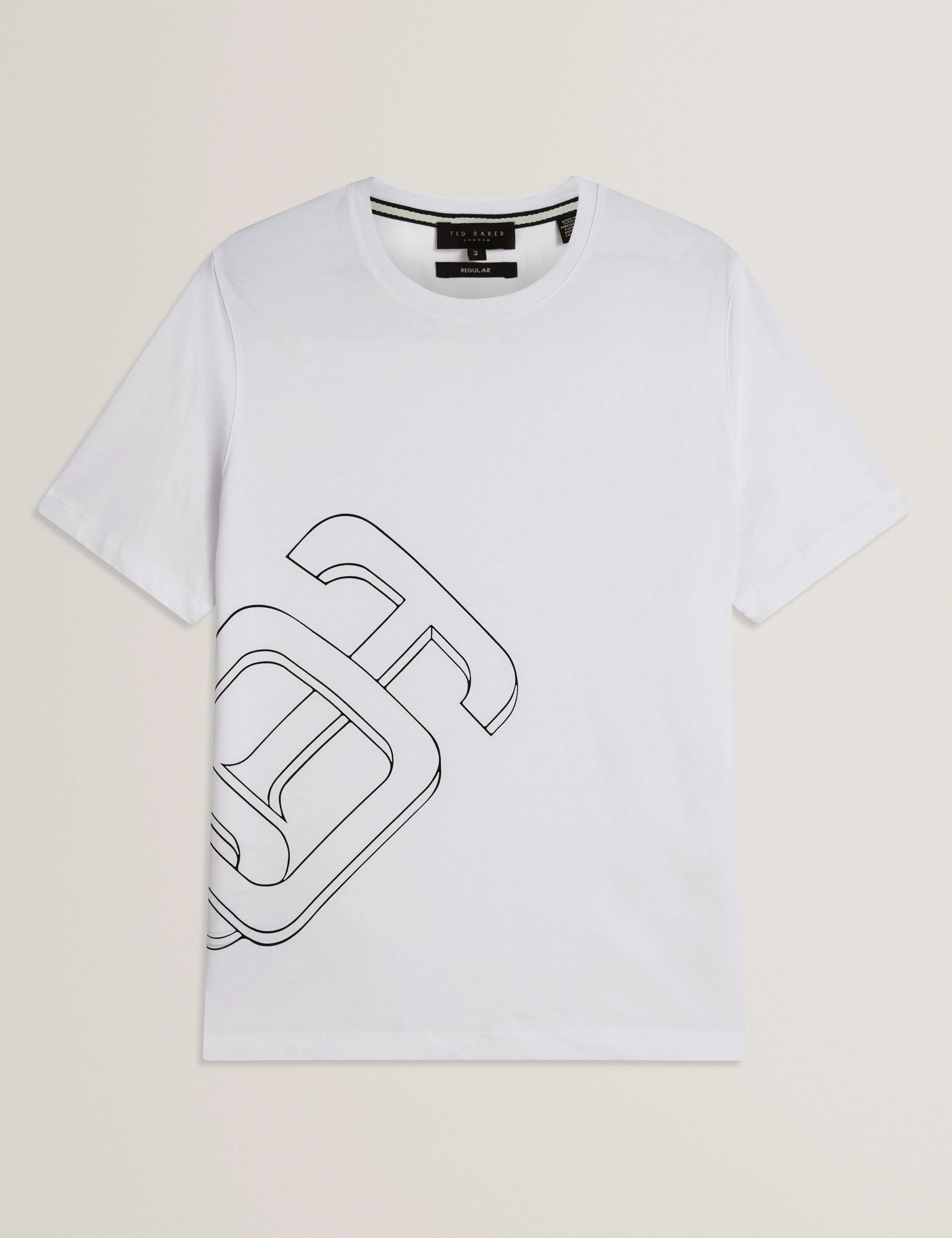 Craigey Short Sleeve Branded Graphic T-Shirt White - Image 6