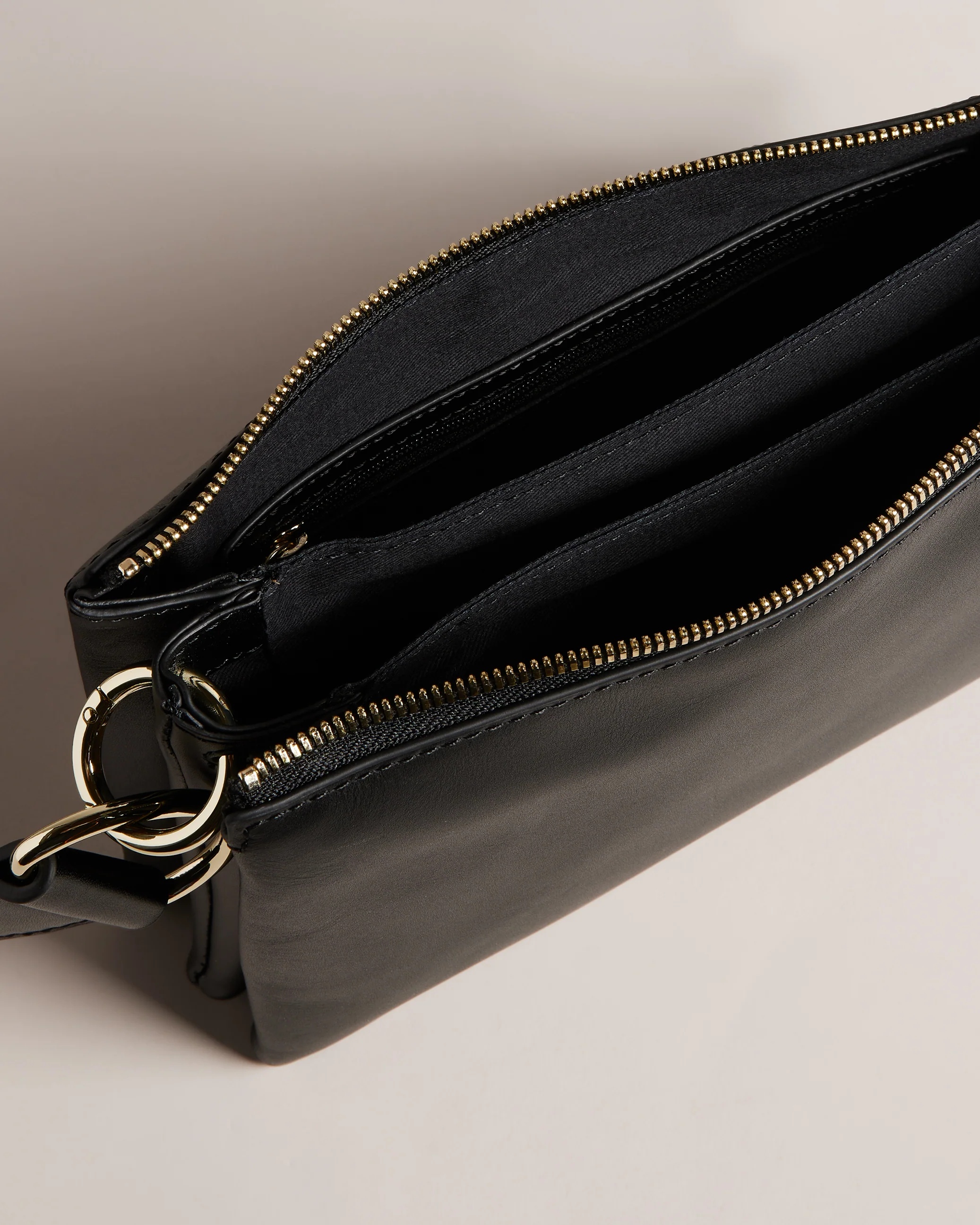 Darceyy Branded Webbing Crossbody Bag Jet-Black - Image 5
