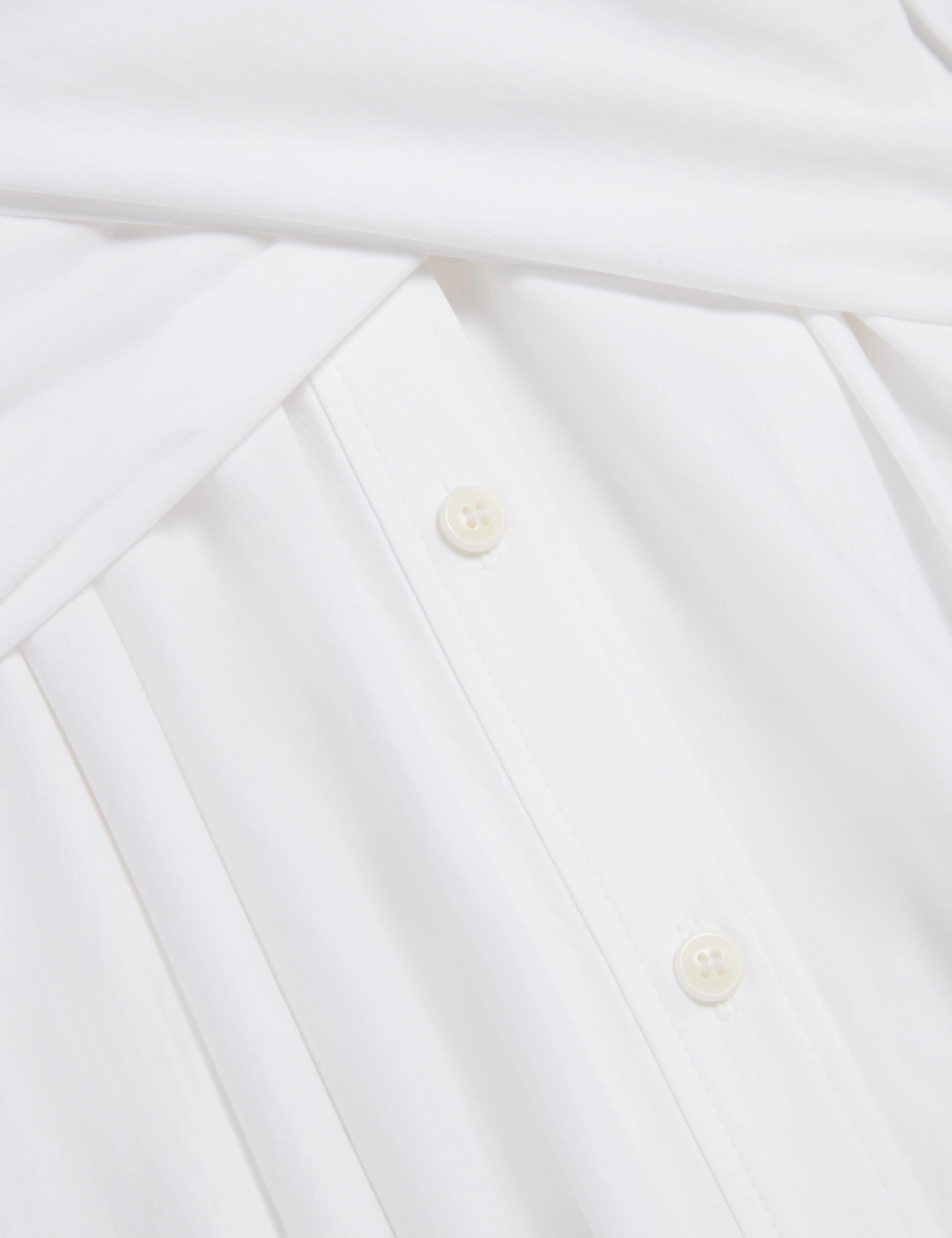 Ellisia Wrap Shirt Midi Dress White - Image 6