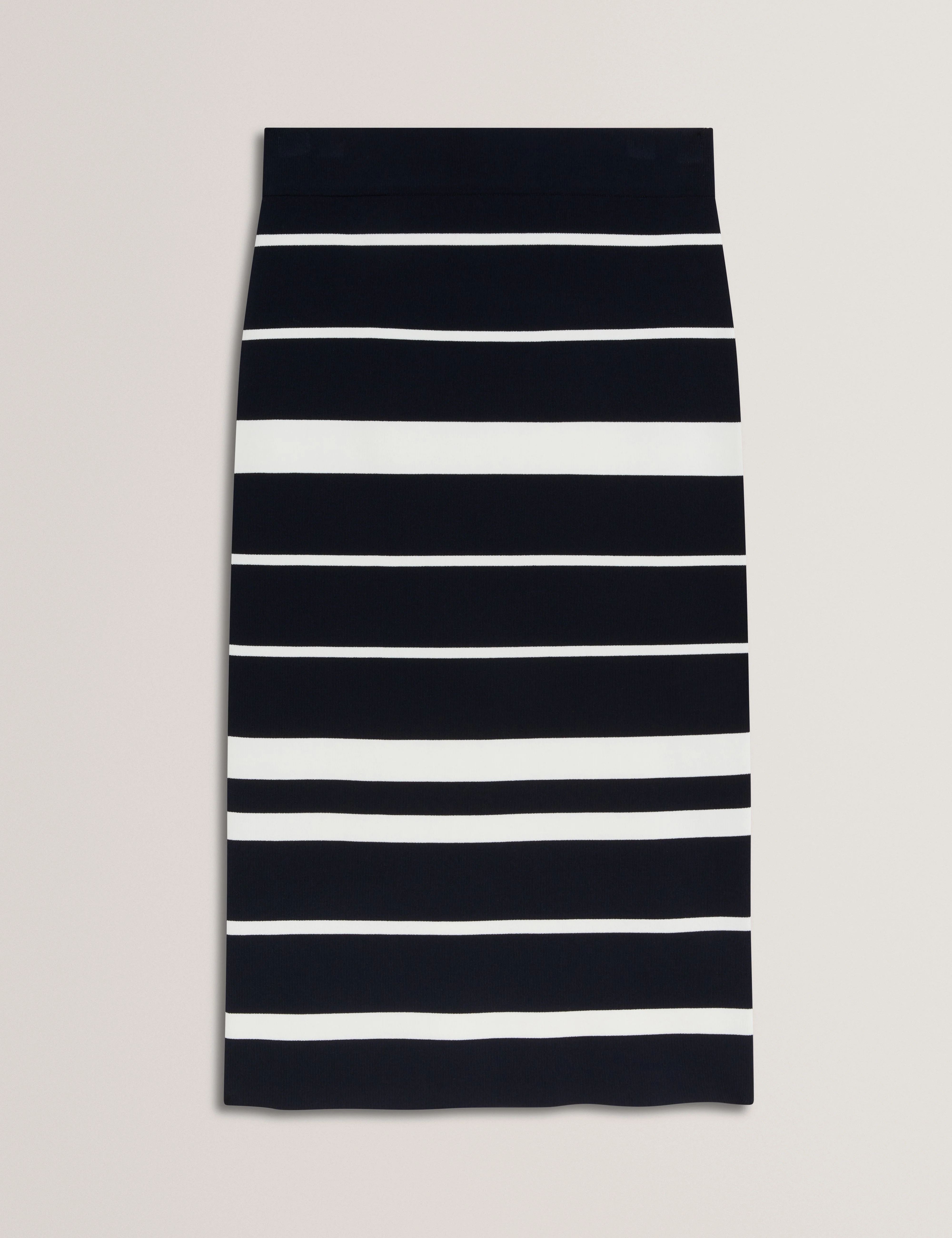 Emiliha Striped Bodycon Knit Skirt Navy - Image 6