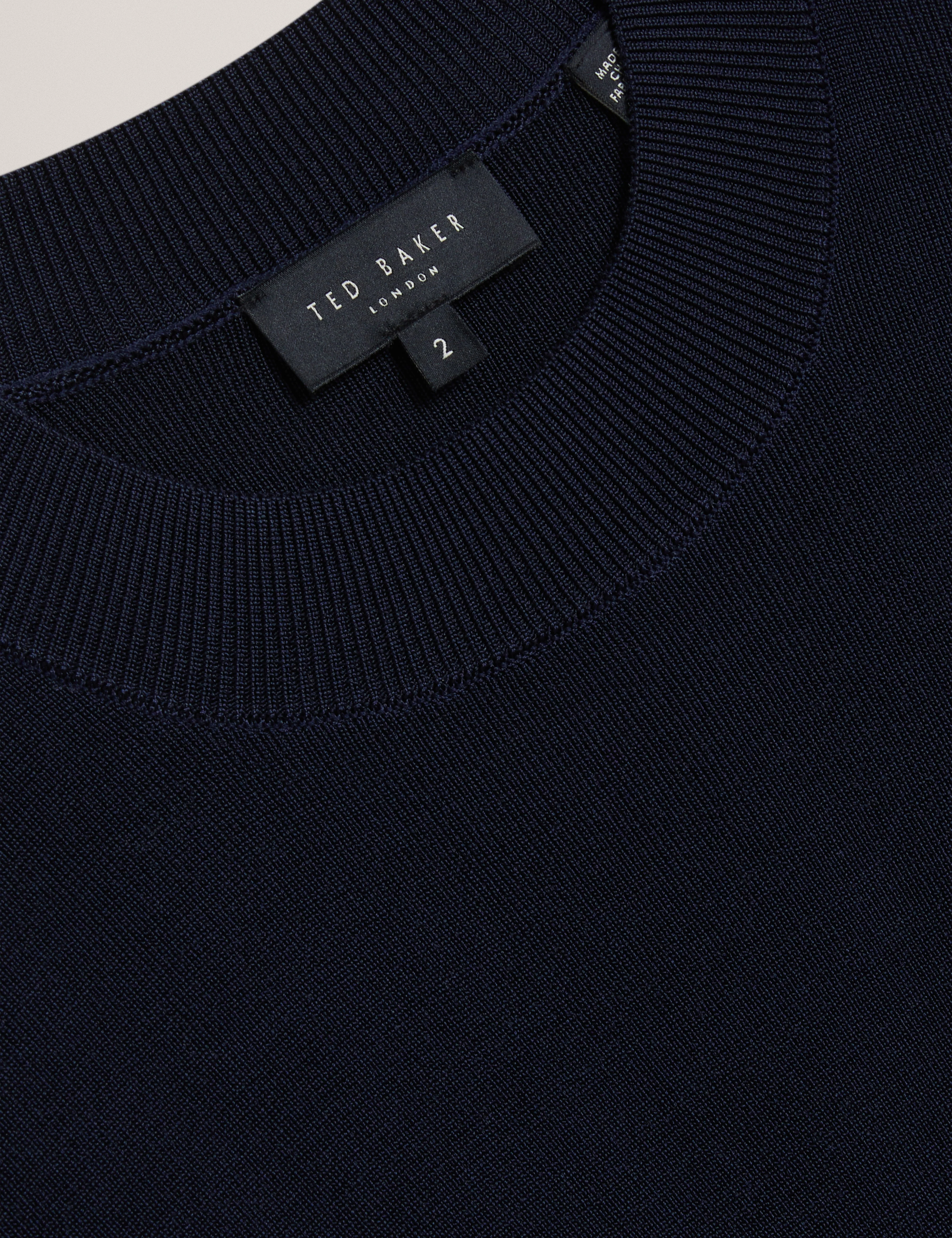 Felixia Knitted Half Sleeve Tee Navy - Image 3
