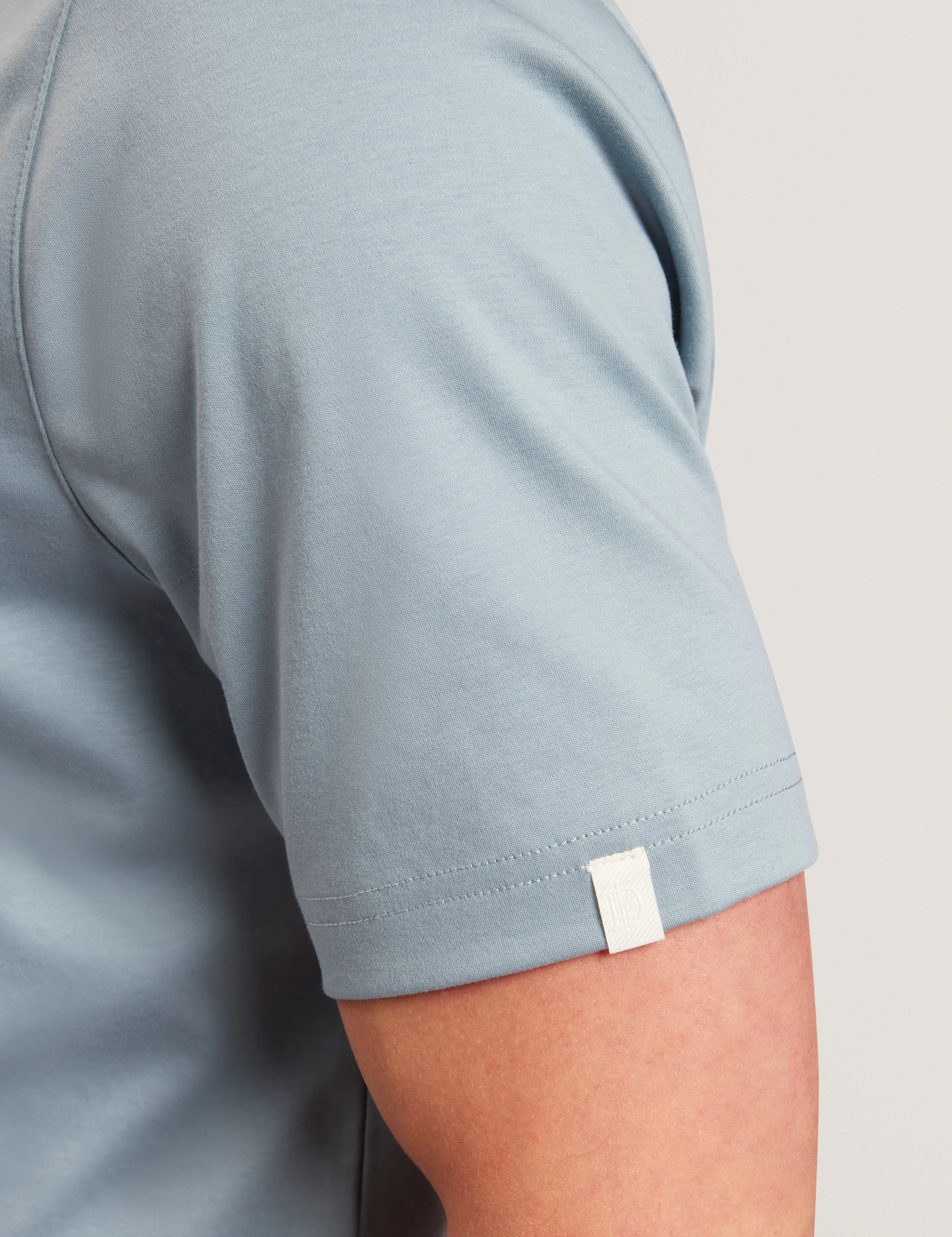 Fillipp Short Sleeve Regular Soft Touch Button Through Polo Teal-Blue - Image 4