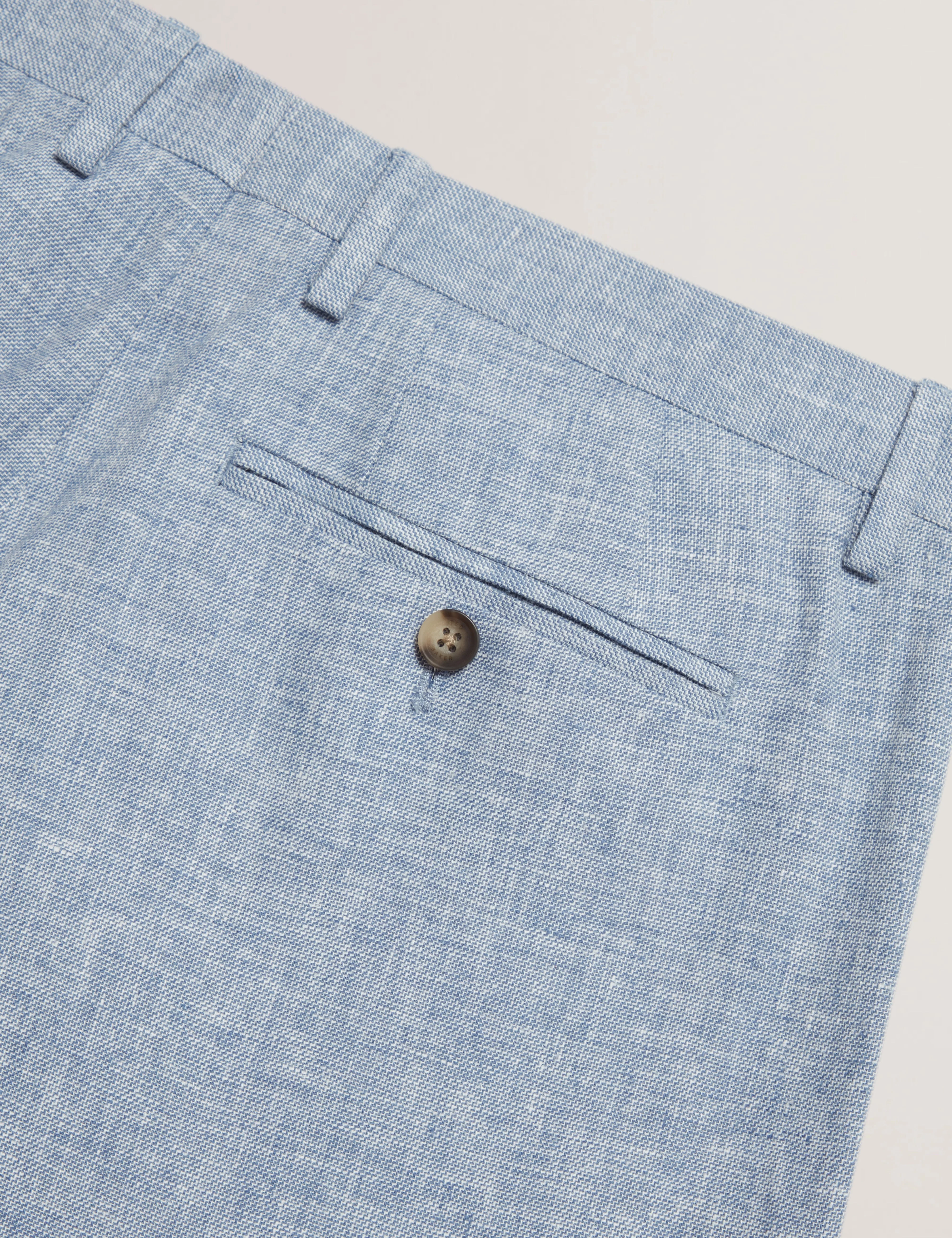 Givrant Slim Fit Linen Blend Trouser Lt-Blue - Image 2