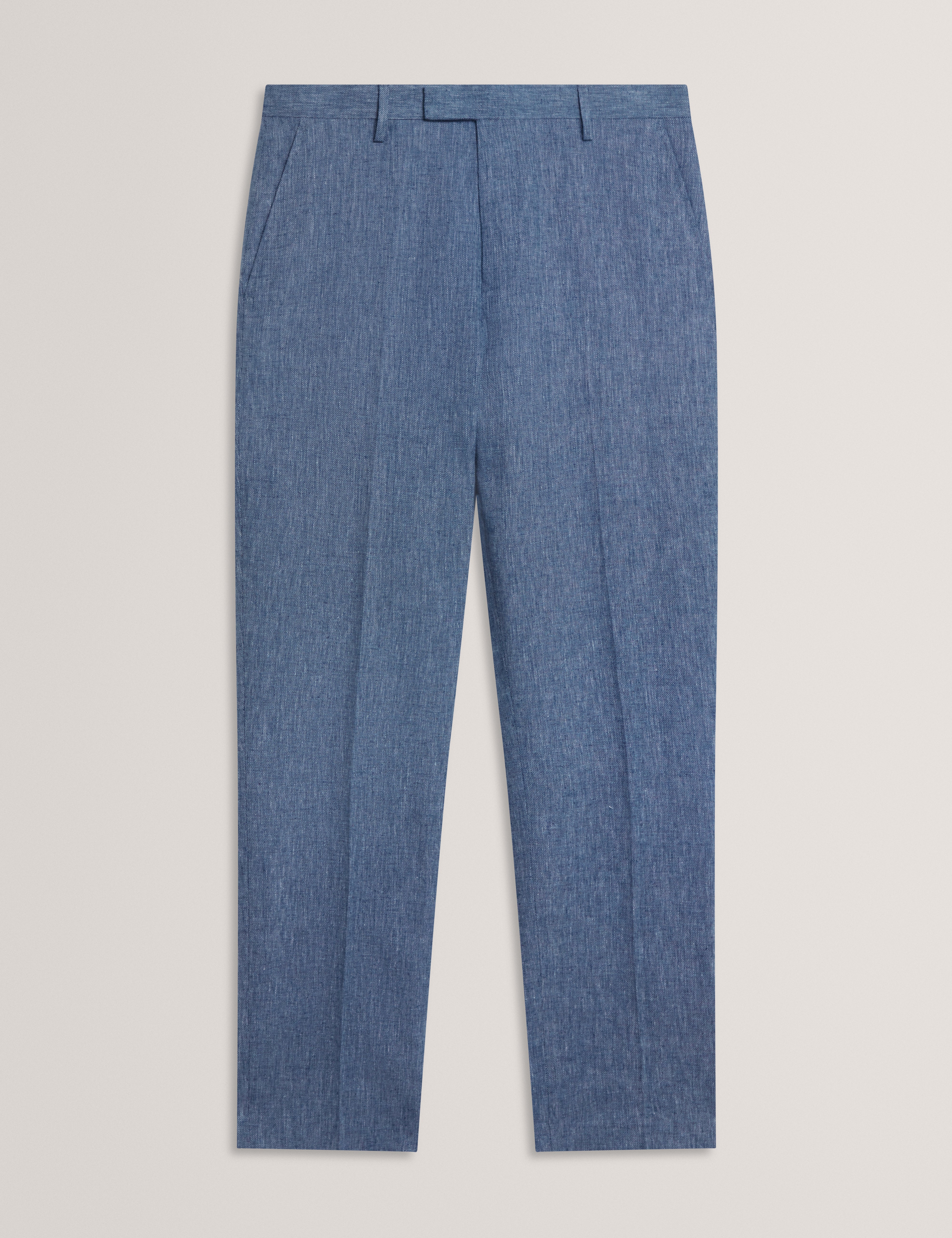 Givrant Slim Fit Linen Blend Trouser Navy - Image 6