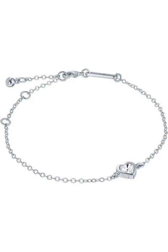 Hansa Crystal Heart Bracelet Silver - Image 2
