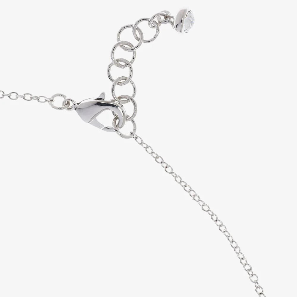 Hara Tiny Heart Pendant Necklace Silver - Image 4