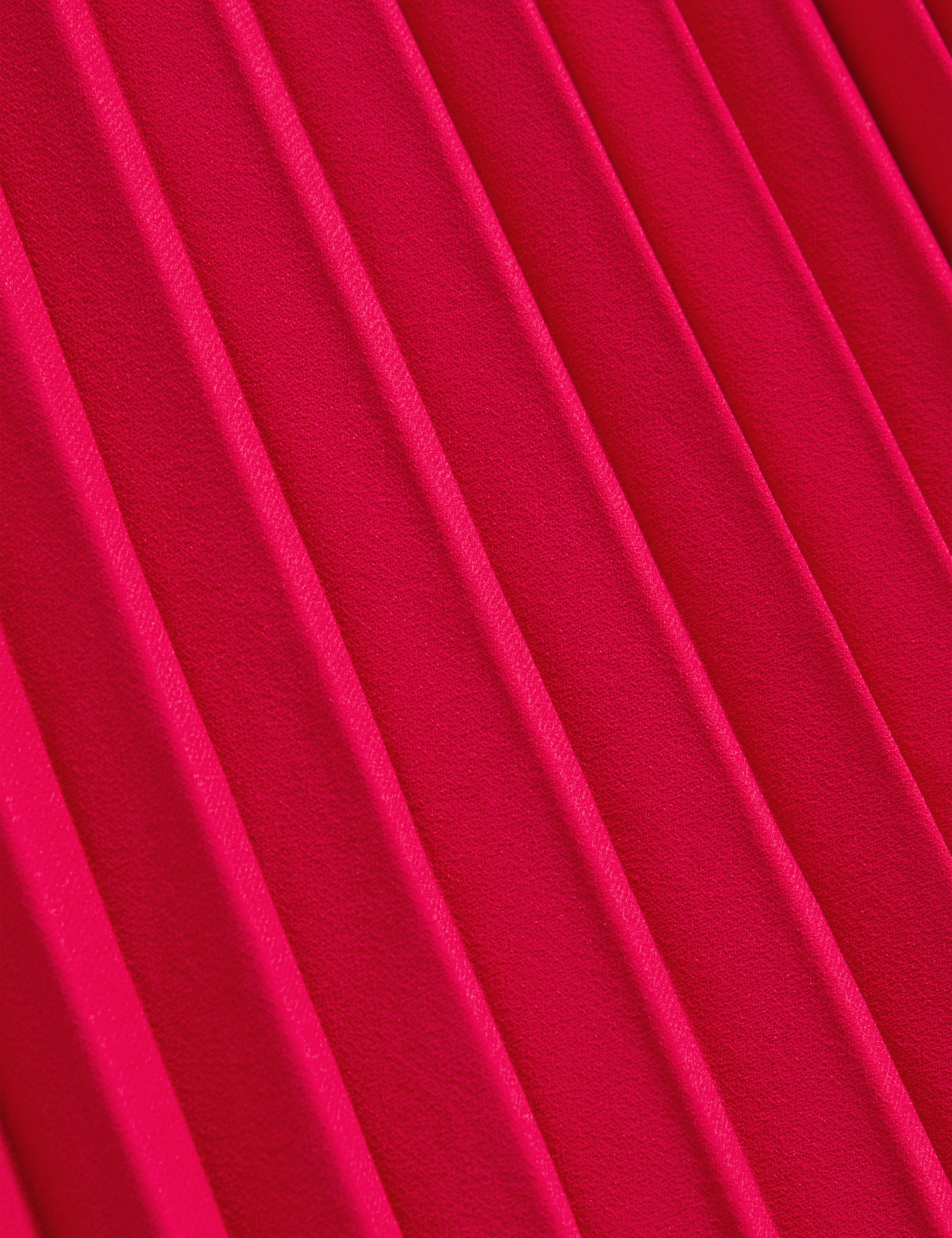 Haryx Pleated Wide Leg Crepe Trouser Fuchsia - Image 3