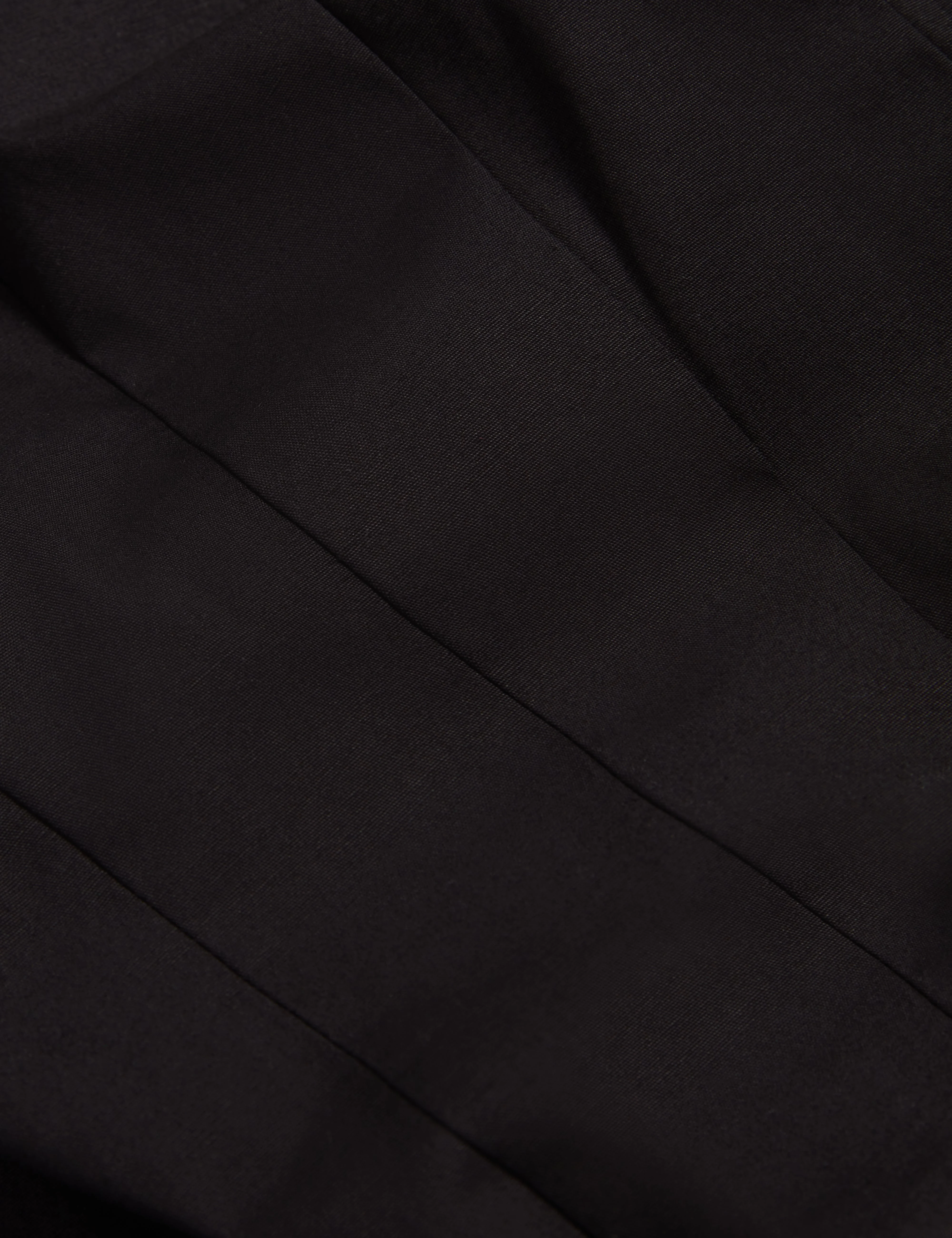 Hazzia Seam Detail Bubble Hem Midi Dress Black - Image 2