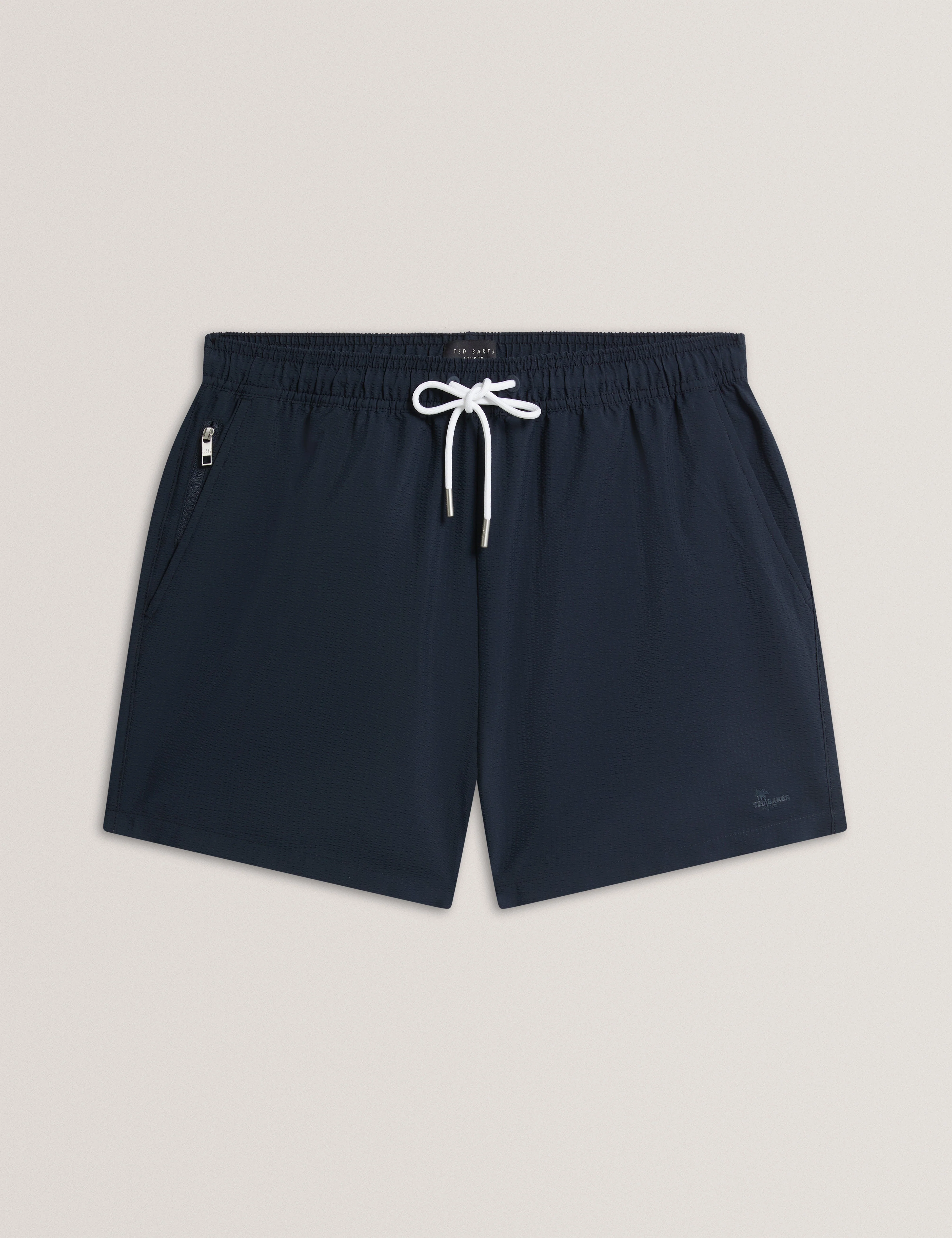 Heffner Seersucker Swim Short Navy