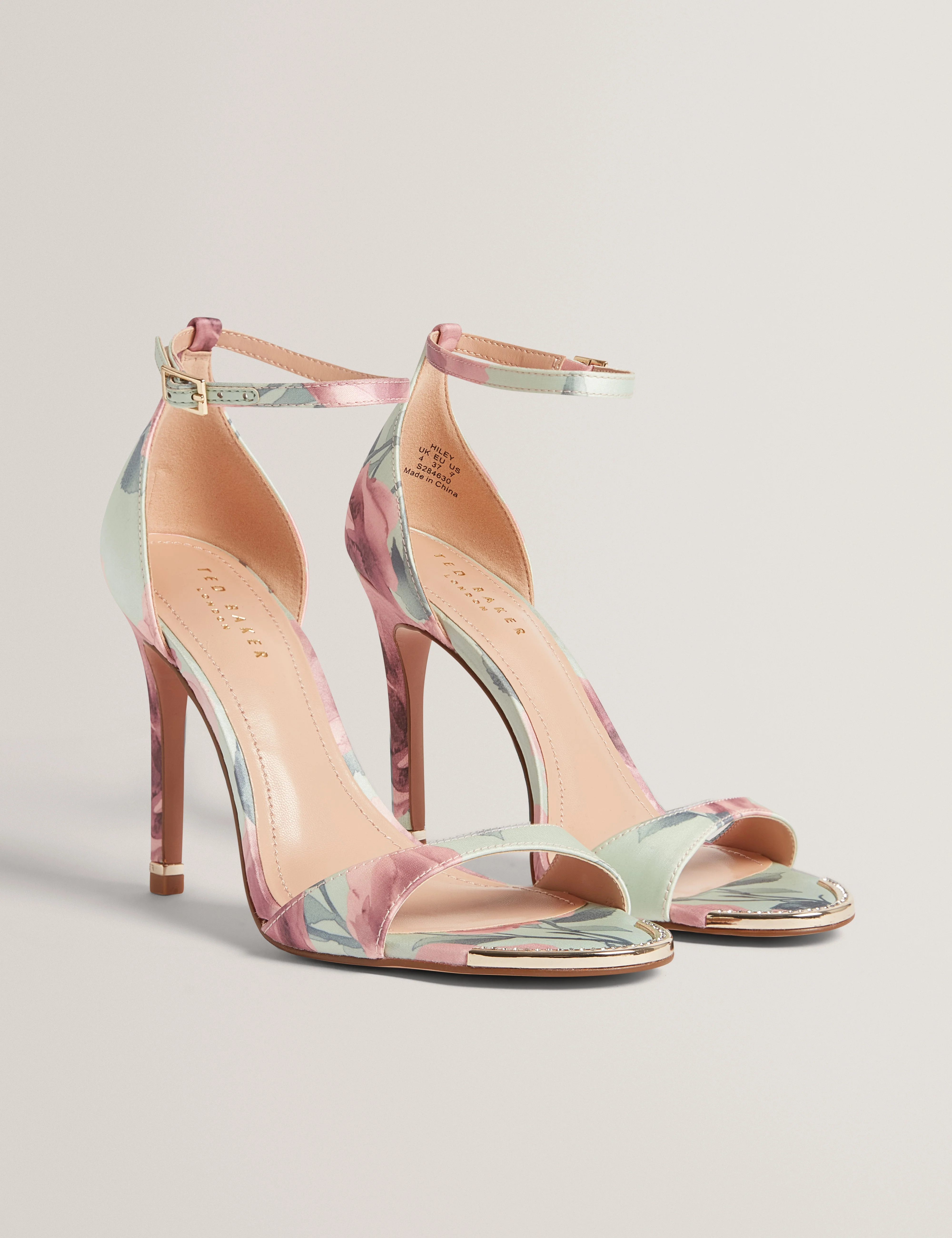 Hiley Floral Printed Heel Lt-Green - Image 3