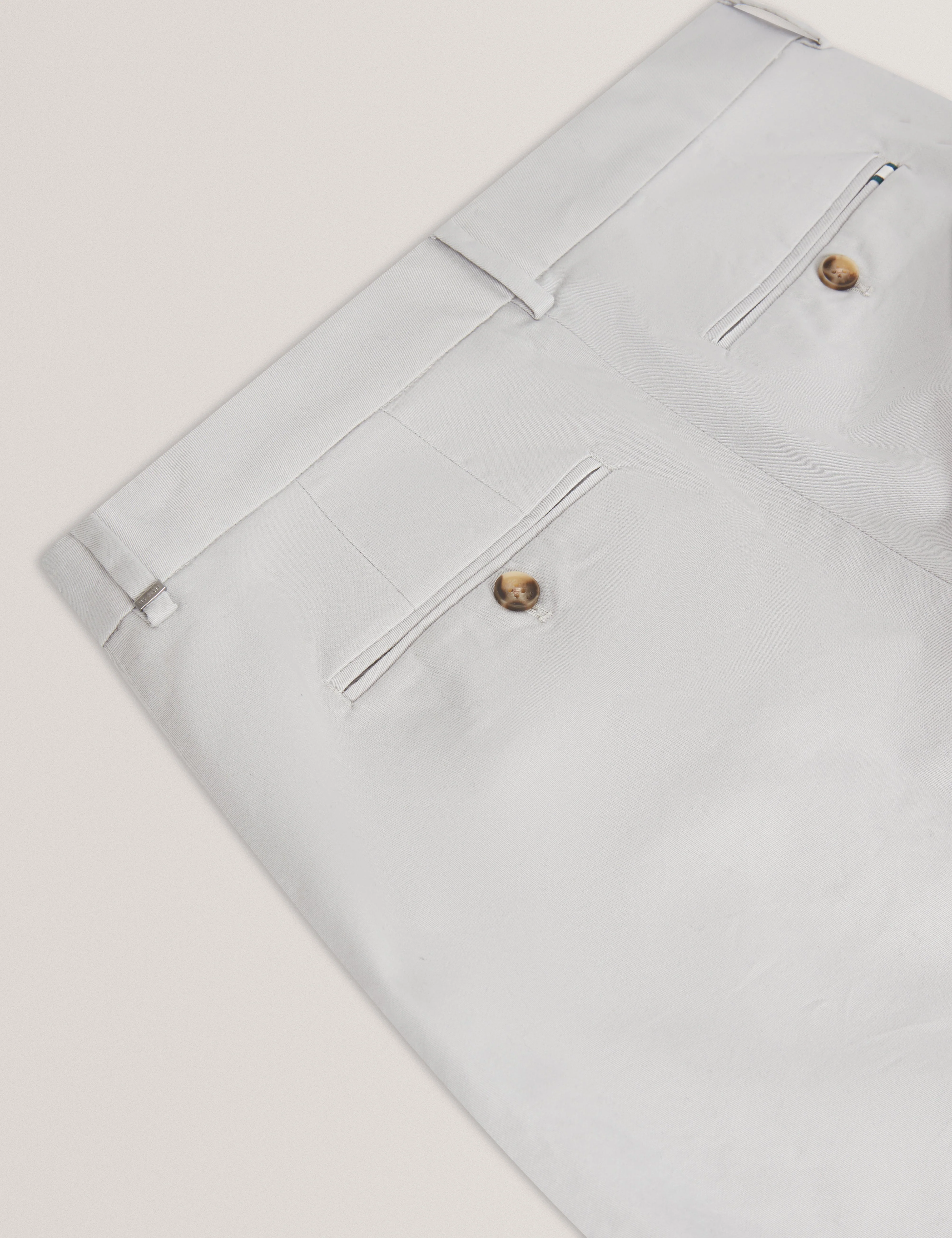 Howeton Slim Stretch Chino Lt-Grey - Image 3