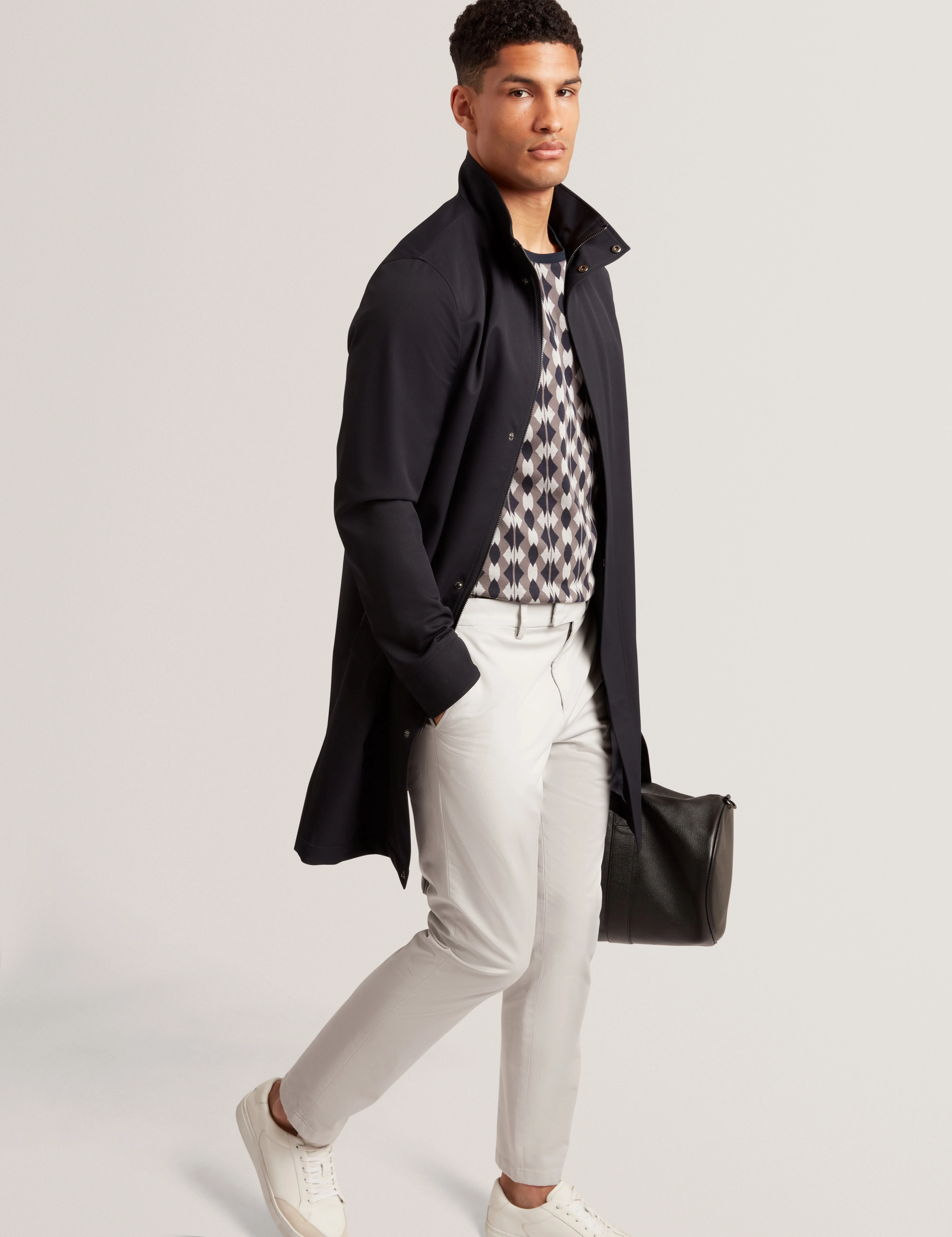 Howeton Slim Stretch Chino Lt-Grey - Image 6