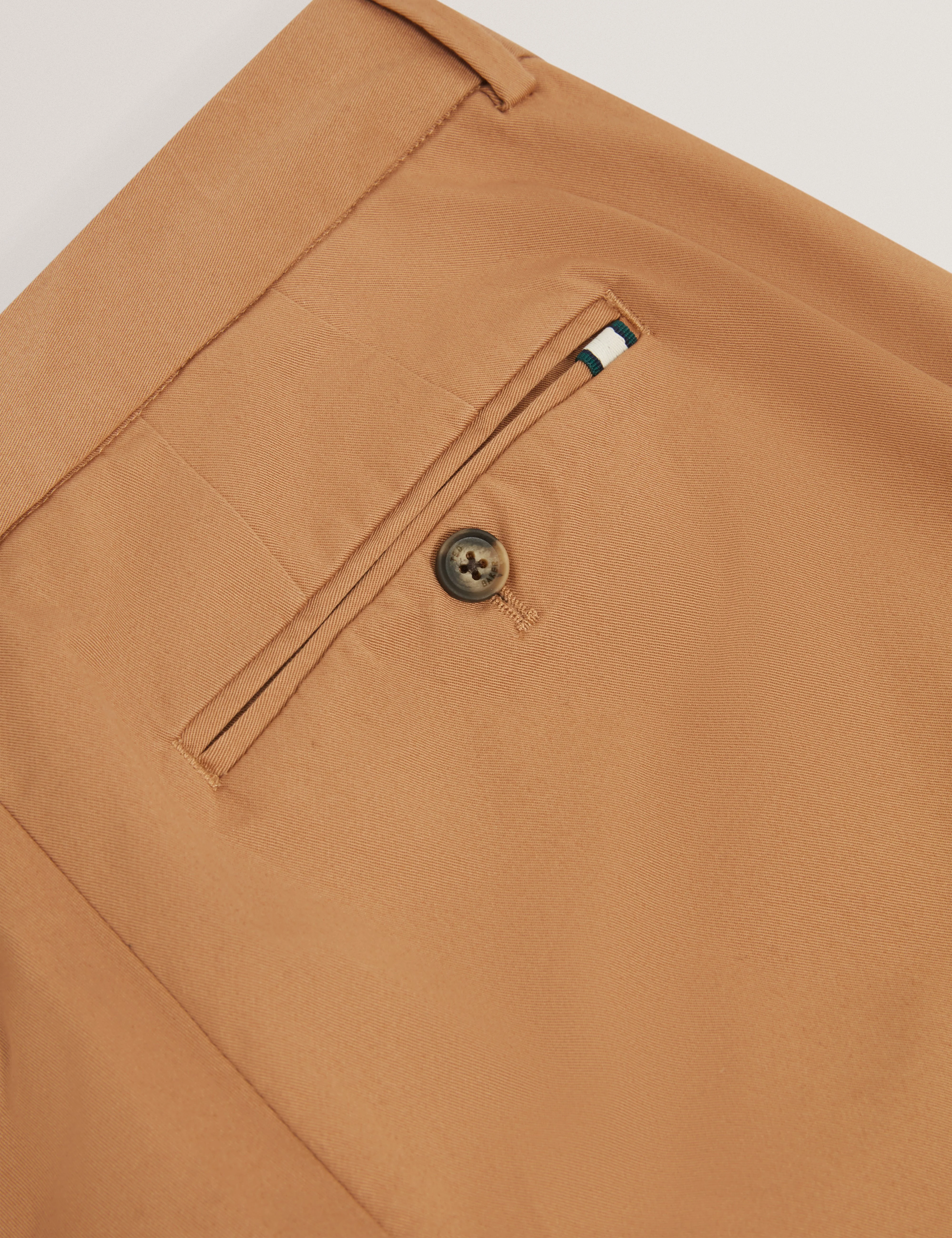 Howeton Slim Stretch Chino Tan - Image 3