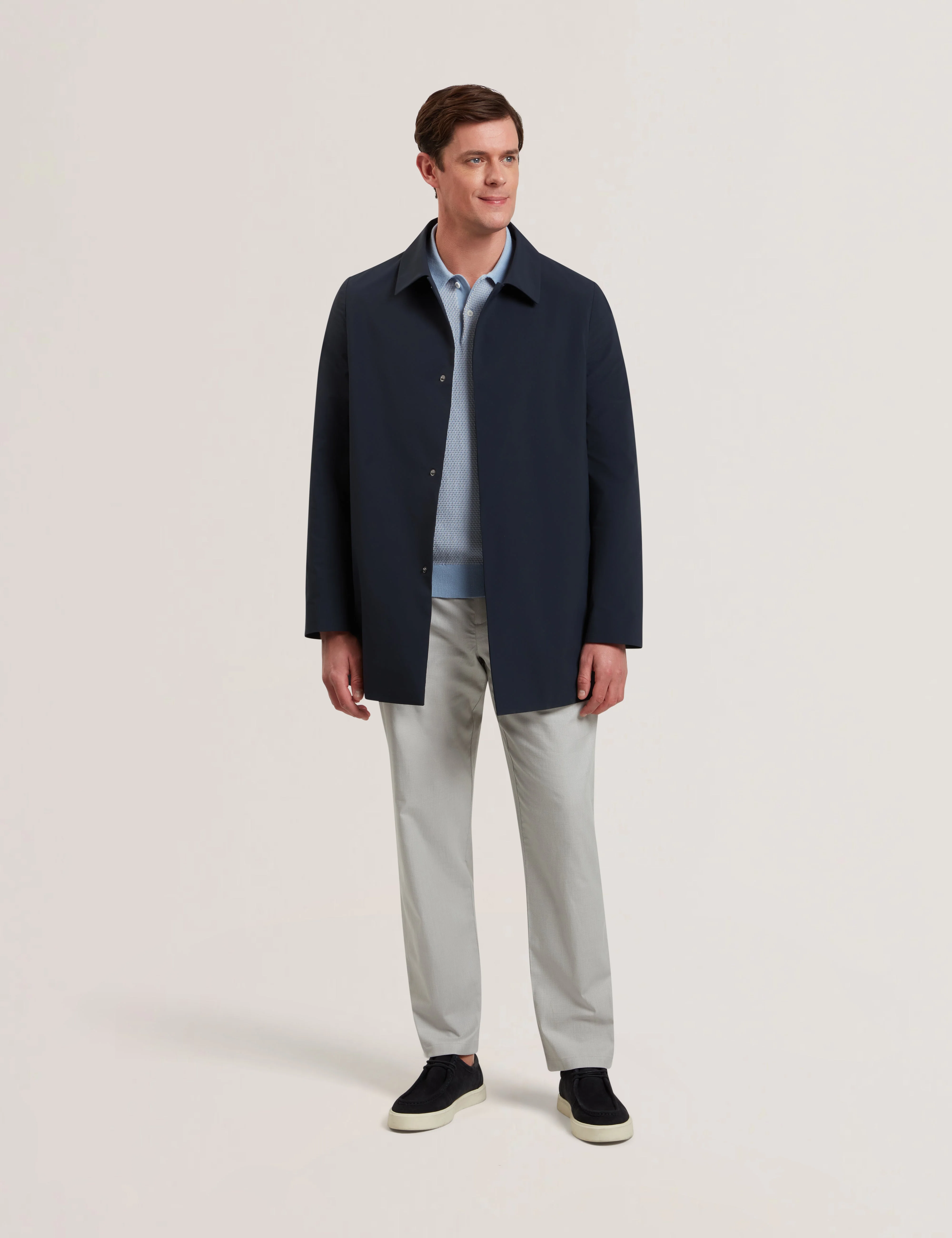 Hummels Smart Nylon Short Mac Coat Navy - Image 2